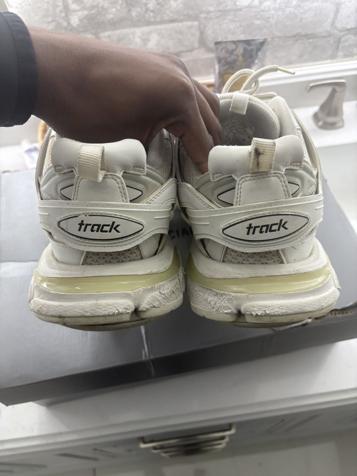 Balenciaga White Balenciaga Tracks Size US 9 / EU 42 - 4 Thumbnail