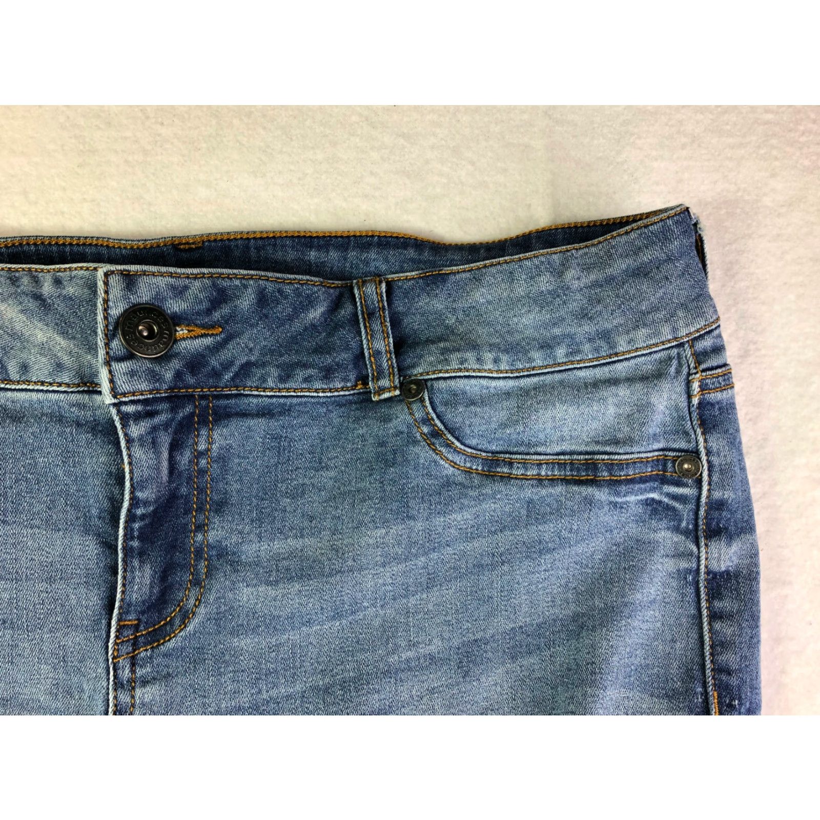 Vintage Maurices Distressed Straight Leg Jeans Womens Size XL-S 33x27 Blue Denim Regular Fit Vintage No Size 40" / US 18 - 4 Thumbnail