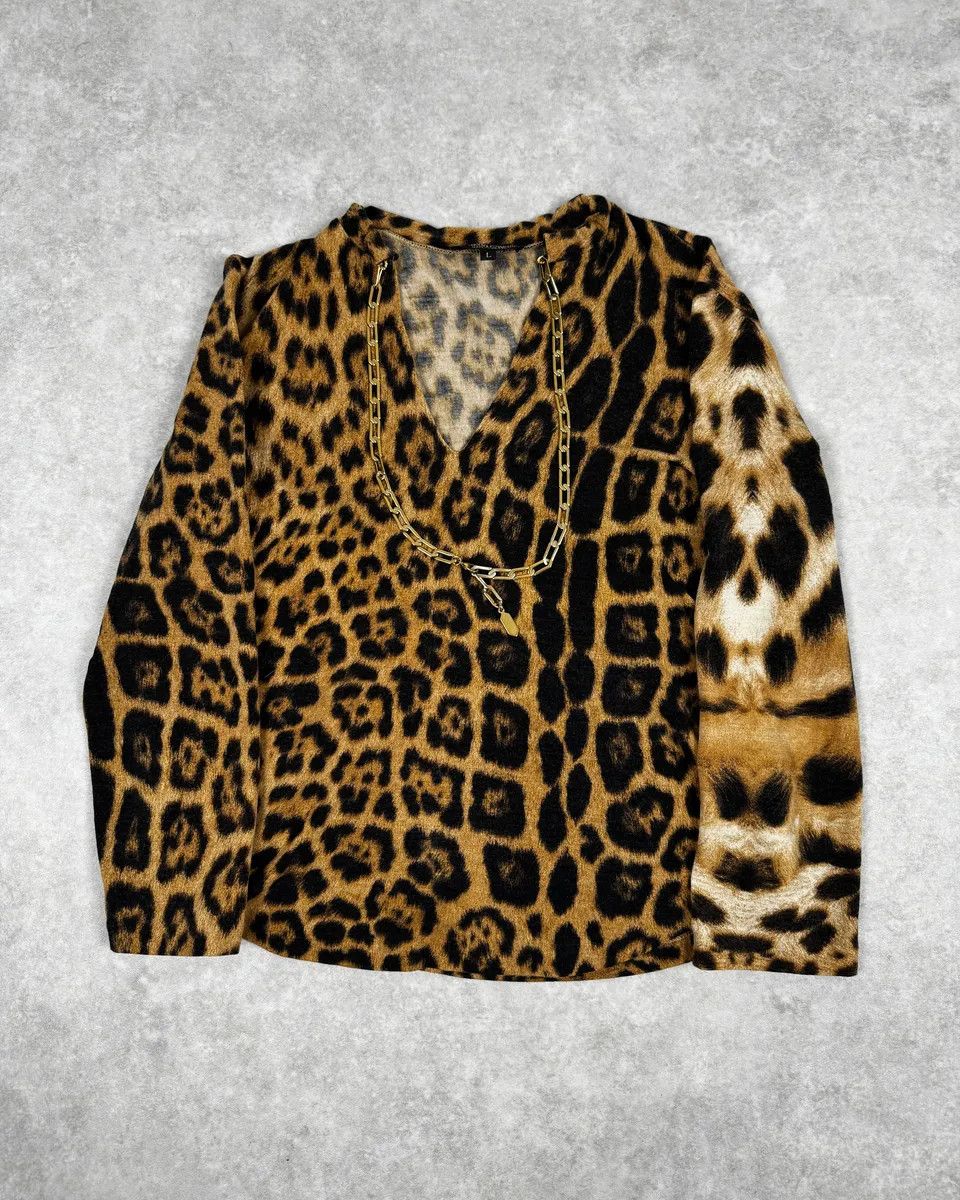 Roberto Cavalli FW2006 Roberto Cavalli Leopard & Chain Top Size S / US 4 / IT 40 - 1 Thumbnail