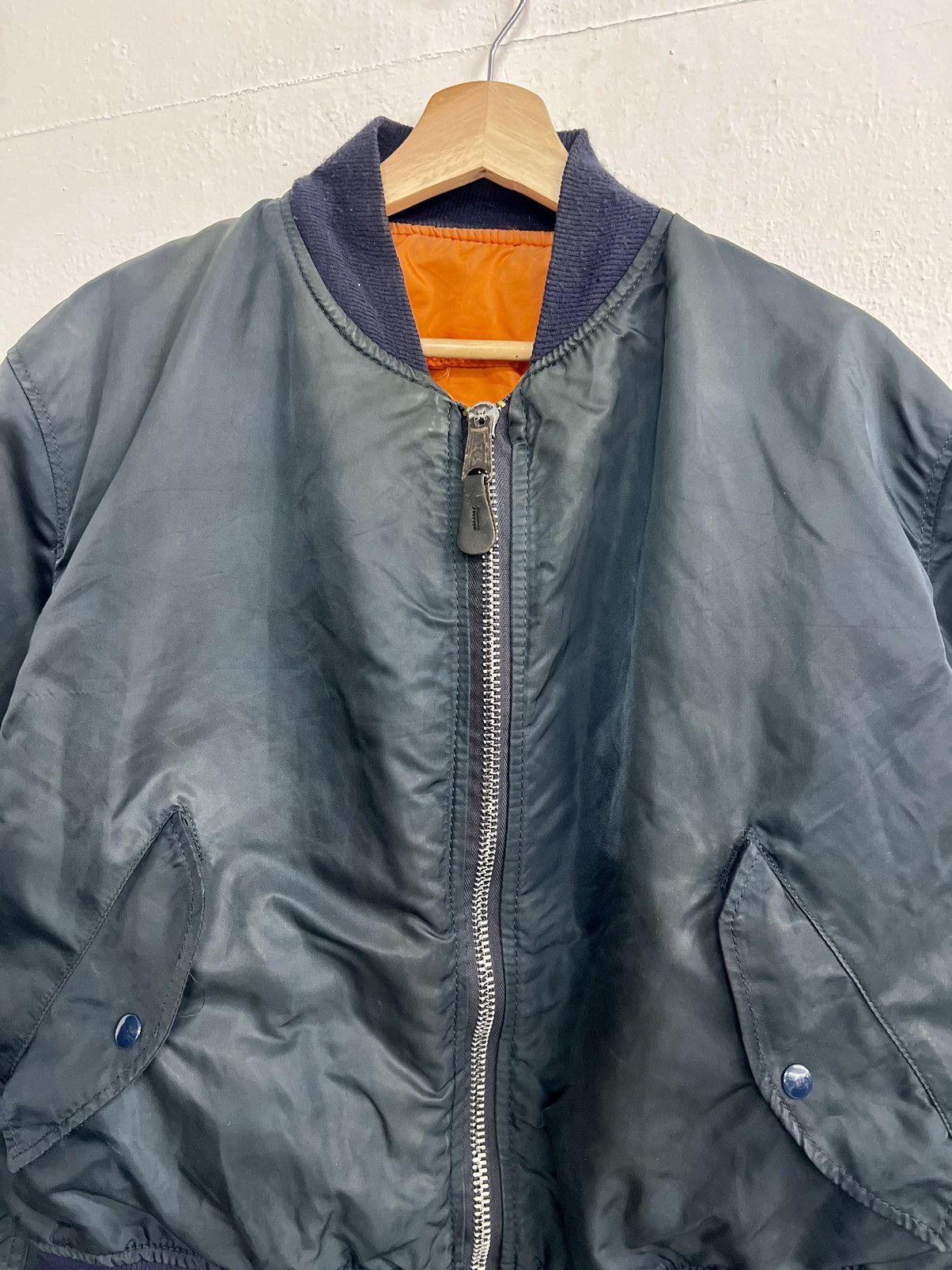 Alpha Industries × Vintage VINTAGE ALPHA INDUSTRIES MA-1 REVERSIBLE BOMBER JACKET Size US L / EU 52-54 / 3 - 2 Thumbnail