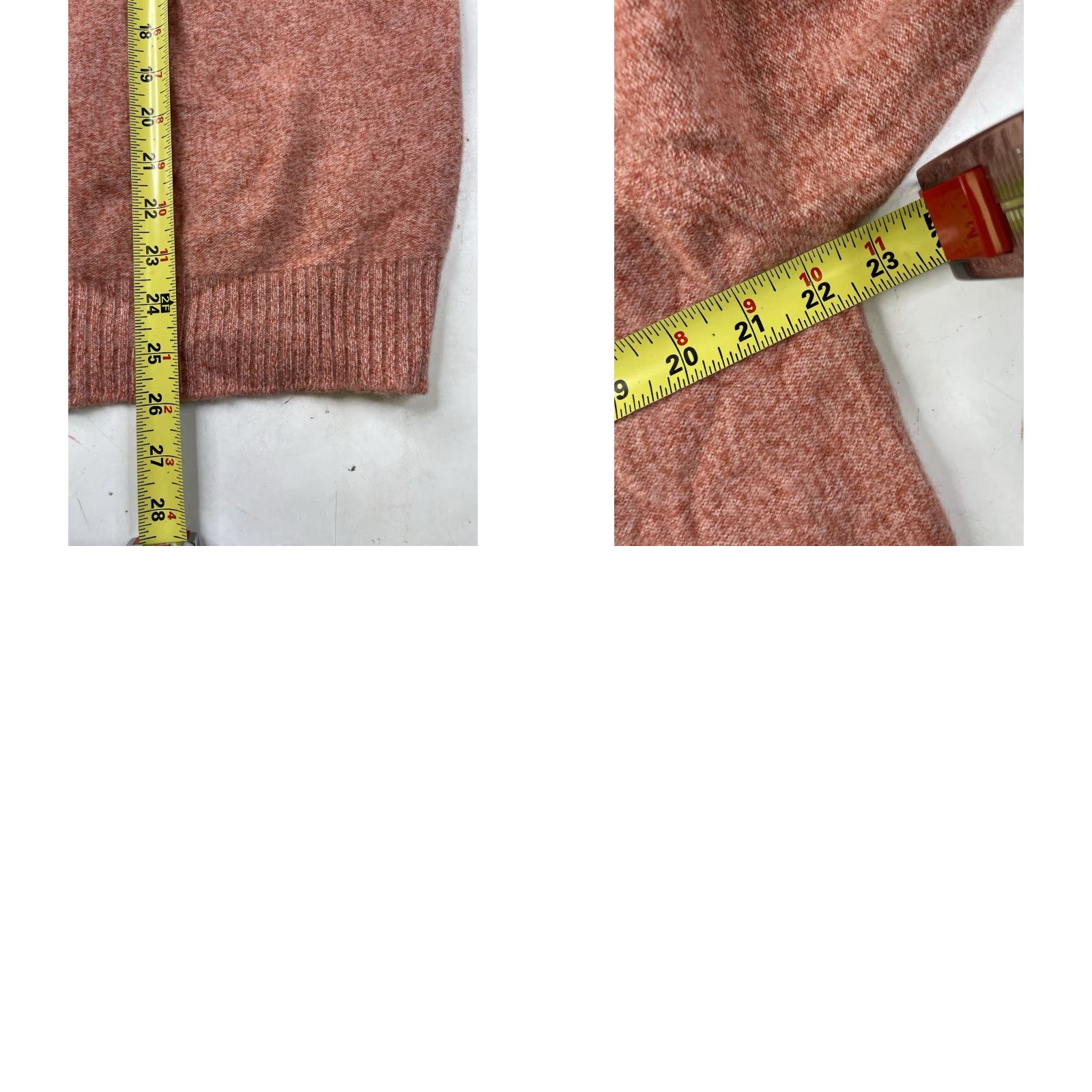 Vintage Holland & Holland Women's Long Sleeve 100% Cashmere Mock Neck Sweater Pink Large Size L / US 10 / IT 46 - 8 Thumbnail