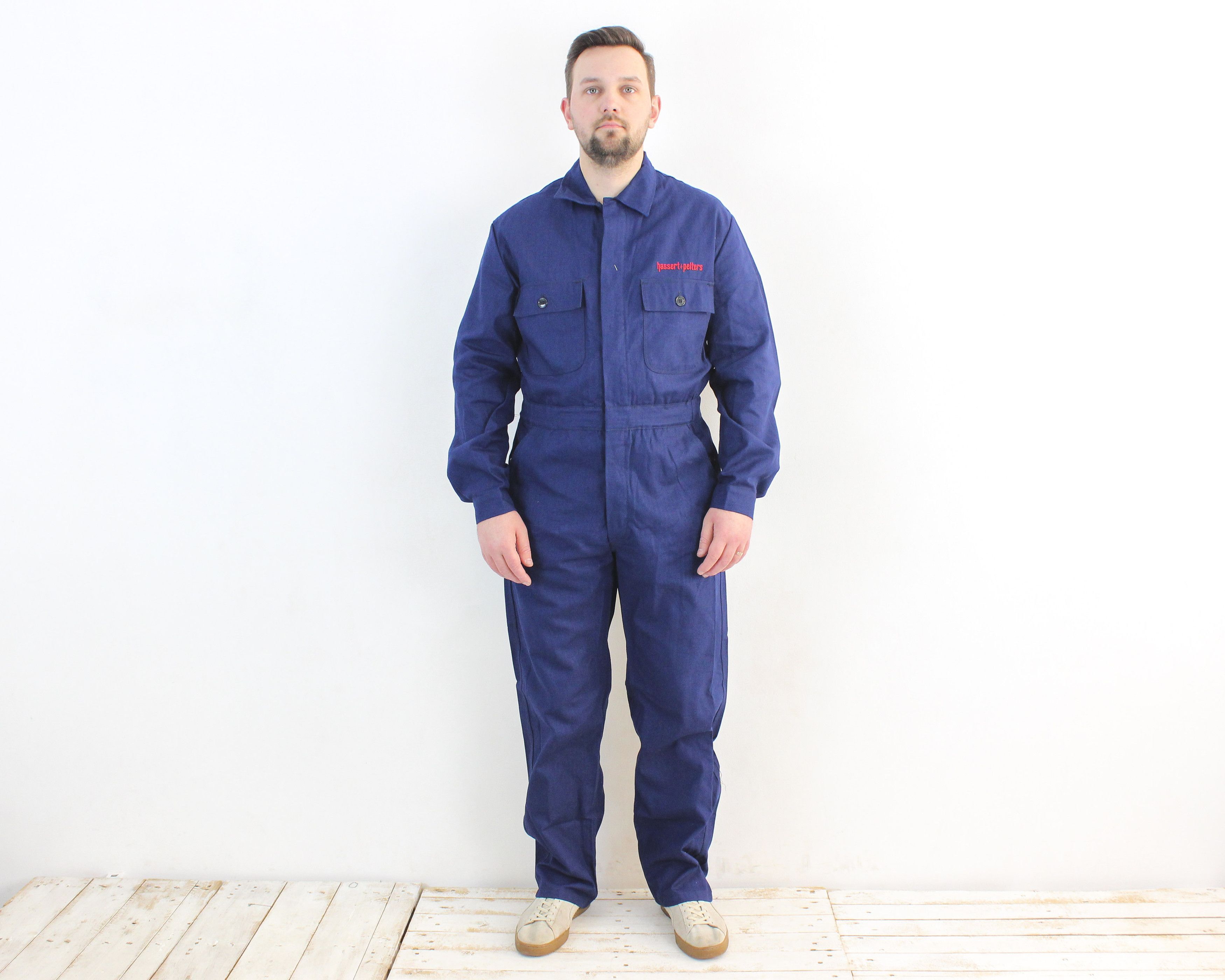 Vintage Berufs Sanfor Men L Jumpsuit Boilersuit Coverall EU 52 Chore Size US 36 / EU 52 - 1 Thumbnail