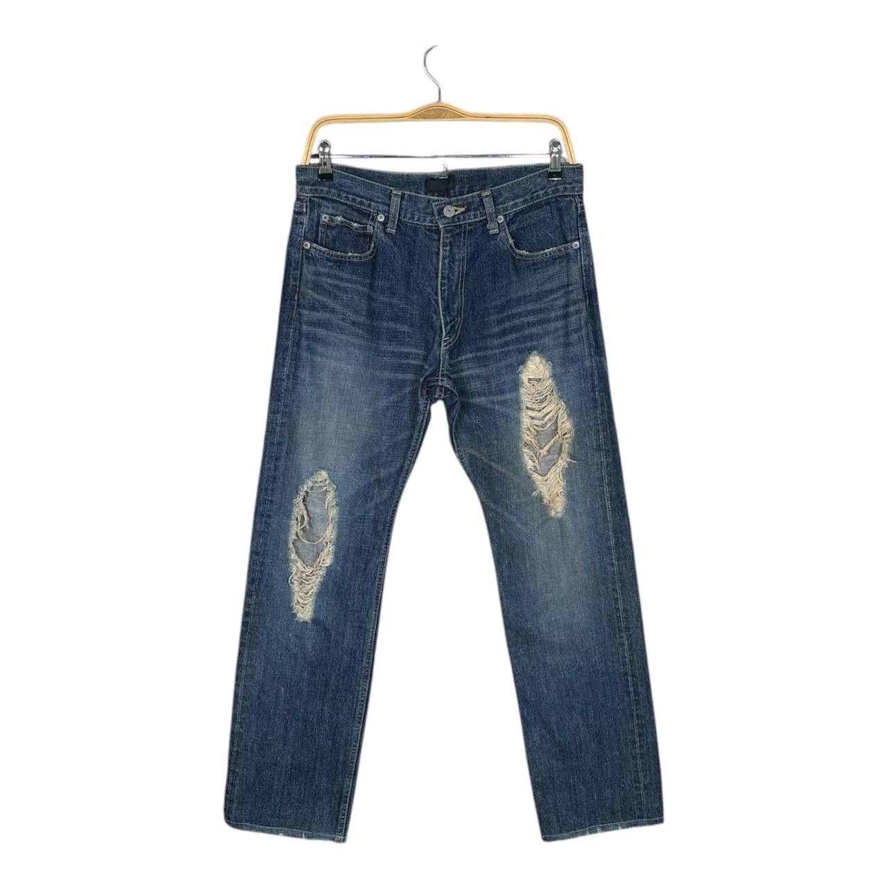 Beams Plus BEAMS Distressed Selvedge Denim Jeans Made in Japan Size US 32 / EU 48 - 1 Thumbnail