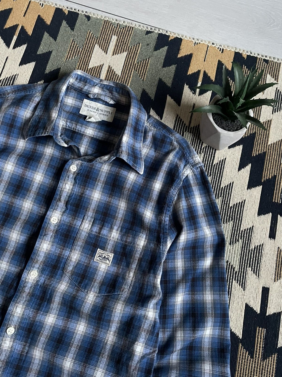 Denim & Supply Ralph Lauren × Polo Ralph Lauren × Vintage Vintage Denim & Supply Ralph Lauren Flannel Shirt Size US M / EU 48-50 / 2 - 5 Thumbnail