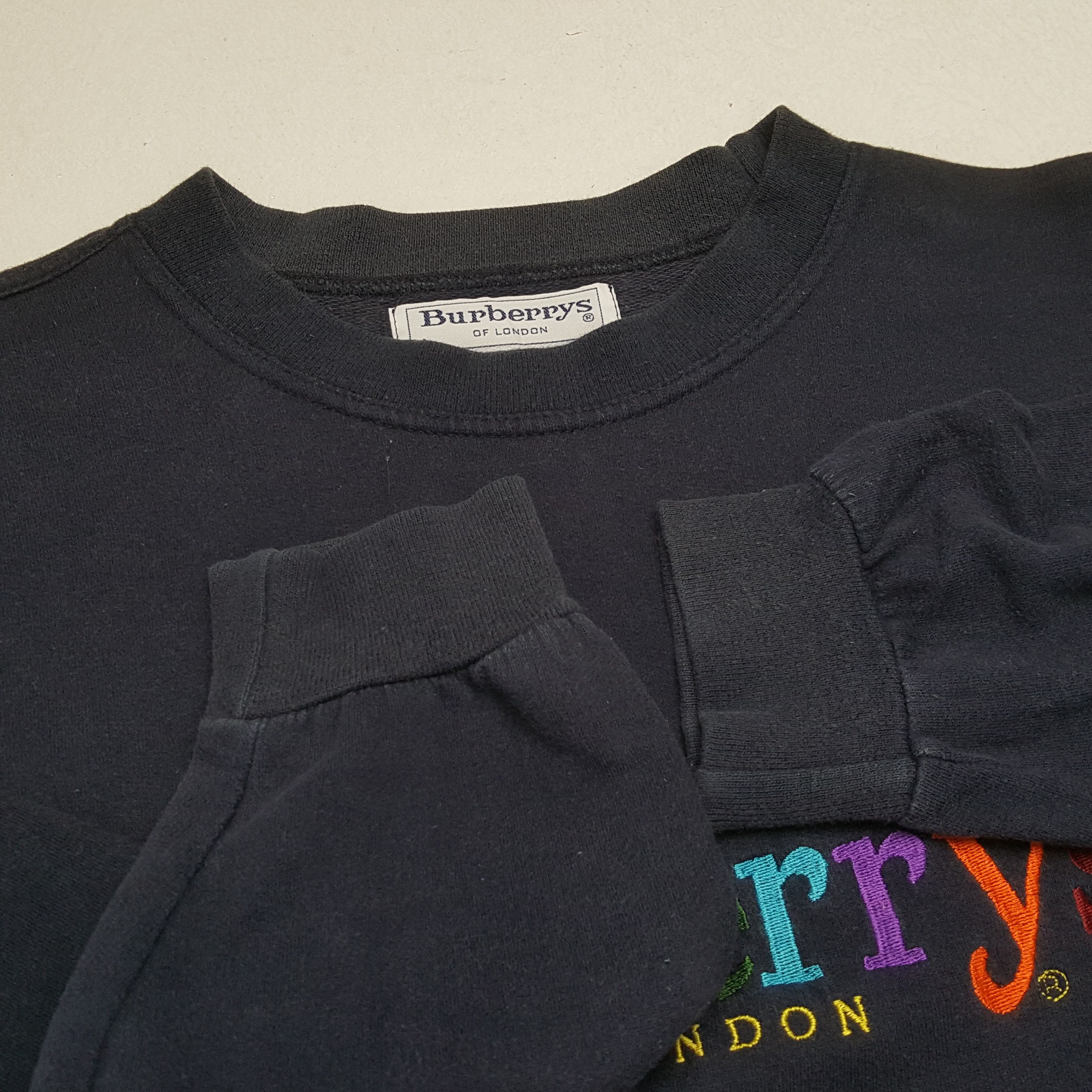 Burberry BURBERRYS Luxury Fashion Brand Colours Spellout Sweatshirt Size US L / EU 52-54 / 3 - 8 Thumbnail