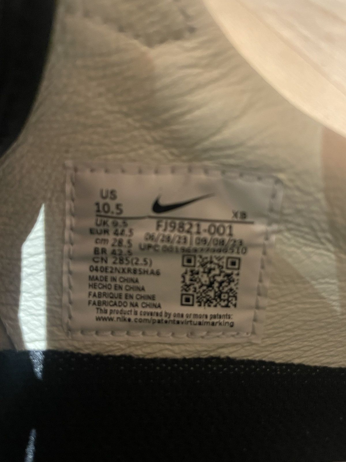 Bode × Nike Nike x Bode Astro Grabber SP Black Coconut Milk Size US 10.5 / EU 43-44 - 8 Thumbnail