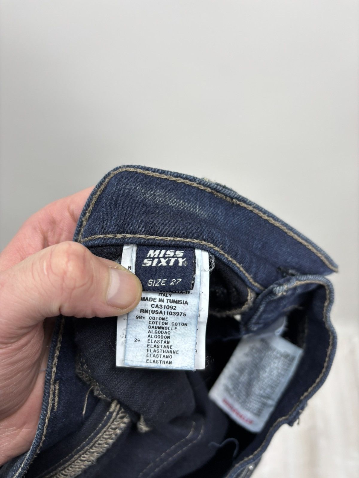 Miss Sixty Womens jeans Y2k Miss Sixty Size 27 Color Blue Size 24" / US 00 / IT 34 - 9 Thumbnail