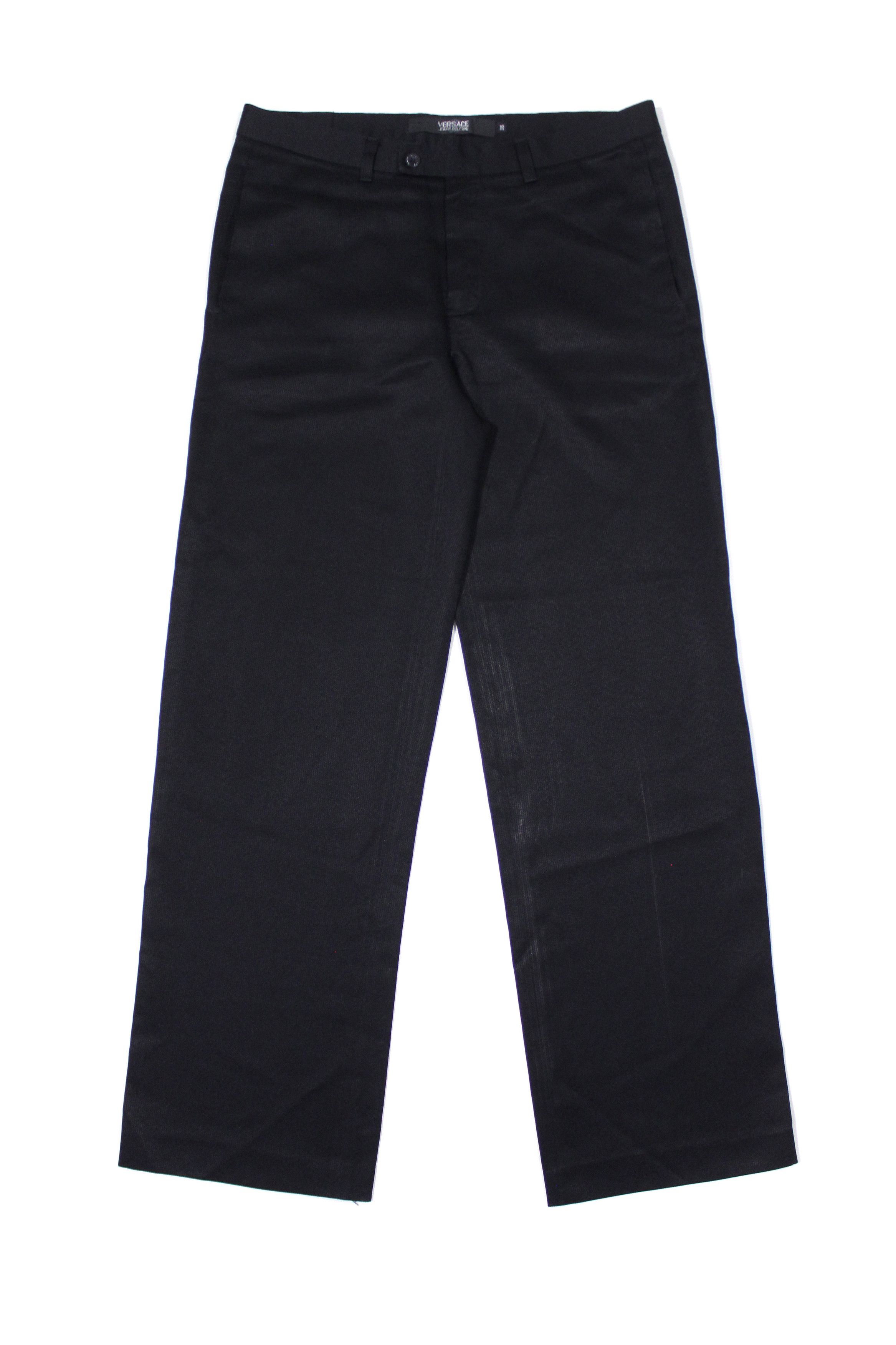 Versace 80S Textured Pants Vintage Size US 35 - 1 Thumbnail