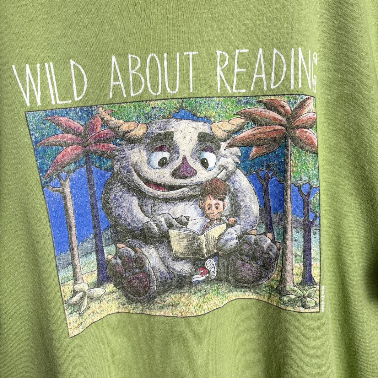 Vintage Vintage Wild About Reading Morton Elementary Graphic T-Shirt Size US L / EU 52-54 / 3 - 3 Thumbnail