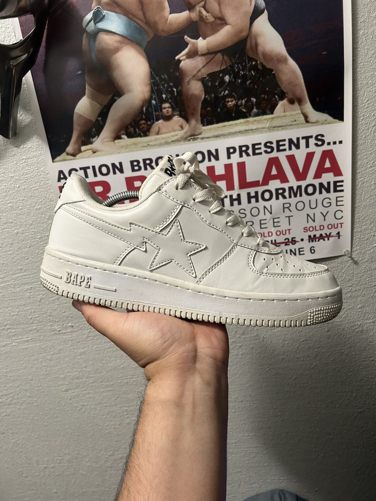 image of Bapesta Shoes in White, Men's (Size 11)