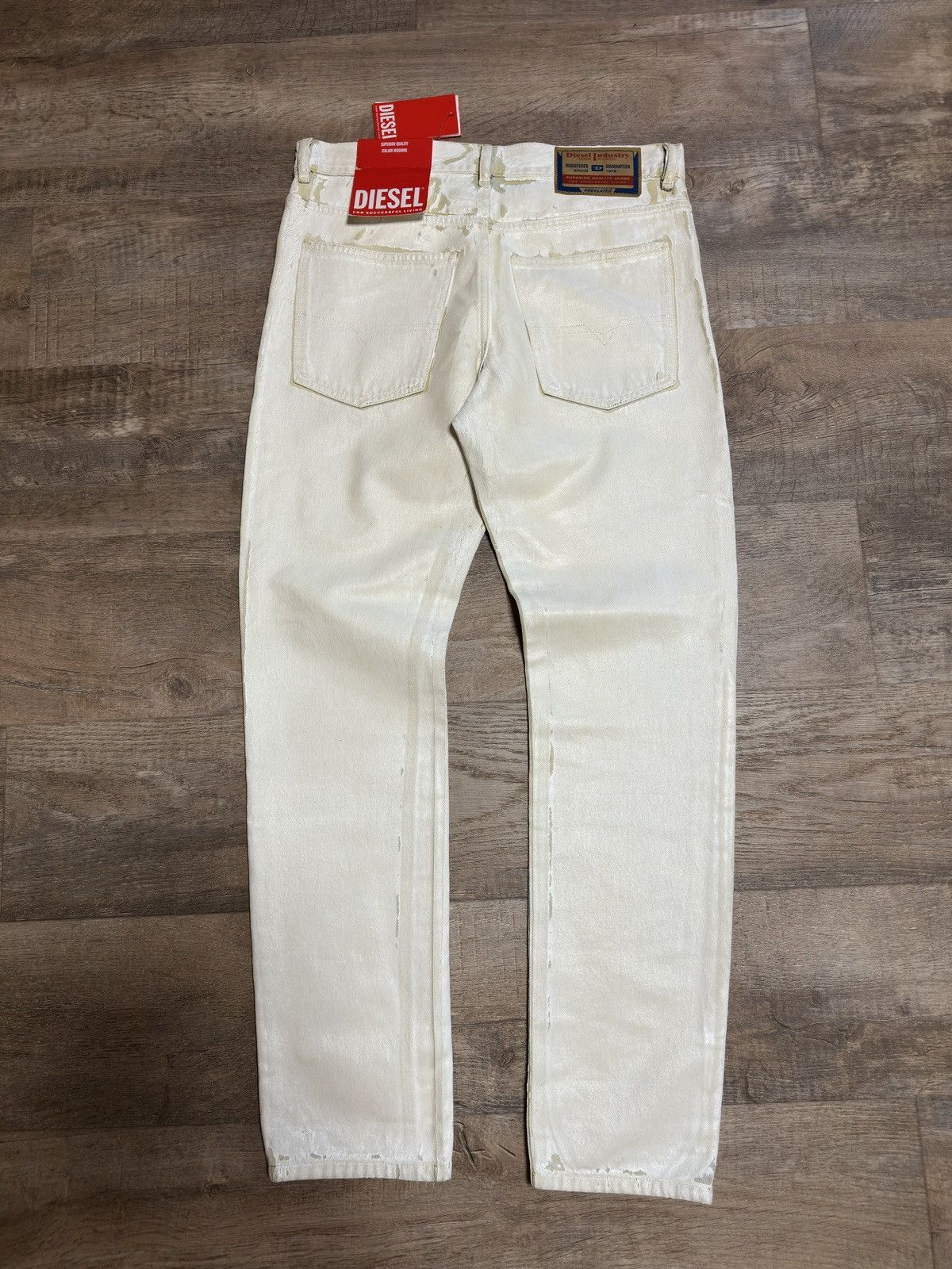 Diesel Diesel Heavy Waxed/Painted Denim Size US 31 - 2 Thumbnail