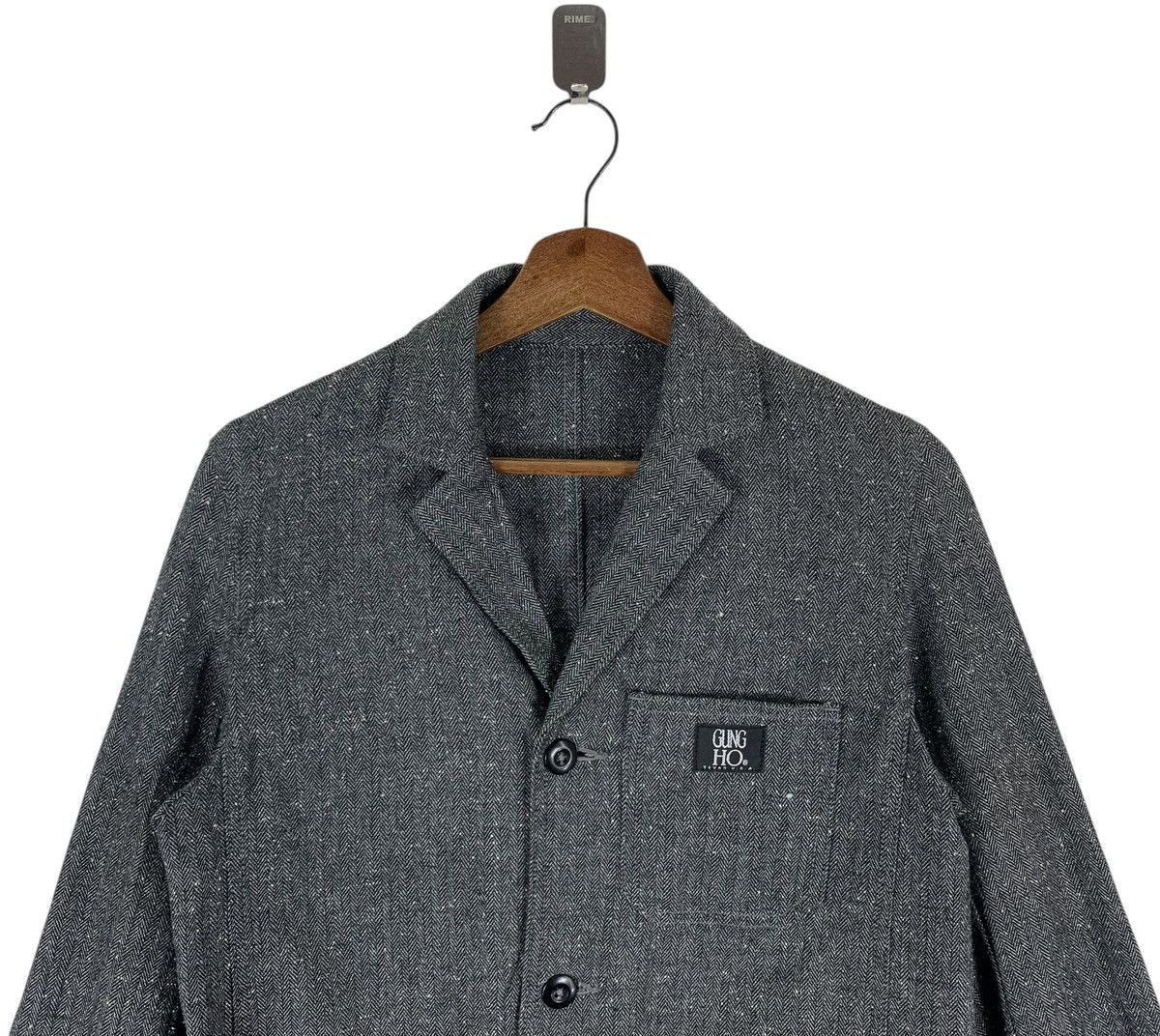 Japanese Brand Vintage Gung Ho Tweed Coat Women Button Jacket Size S / US 4 / IT 40 - 5 Thumbnail