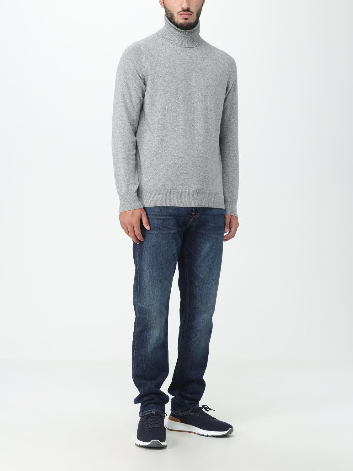 Brunello Cucinelli o1y0526 Turtleneck Sweater in Gray Size US XL / EU 56 / 4 - 2 Thumbnail