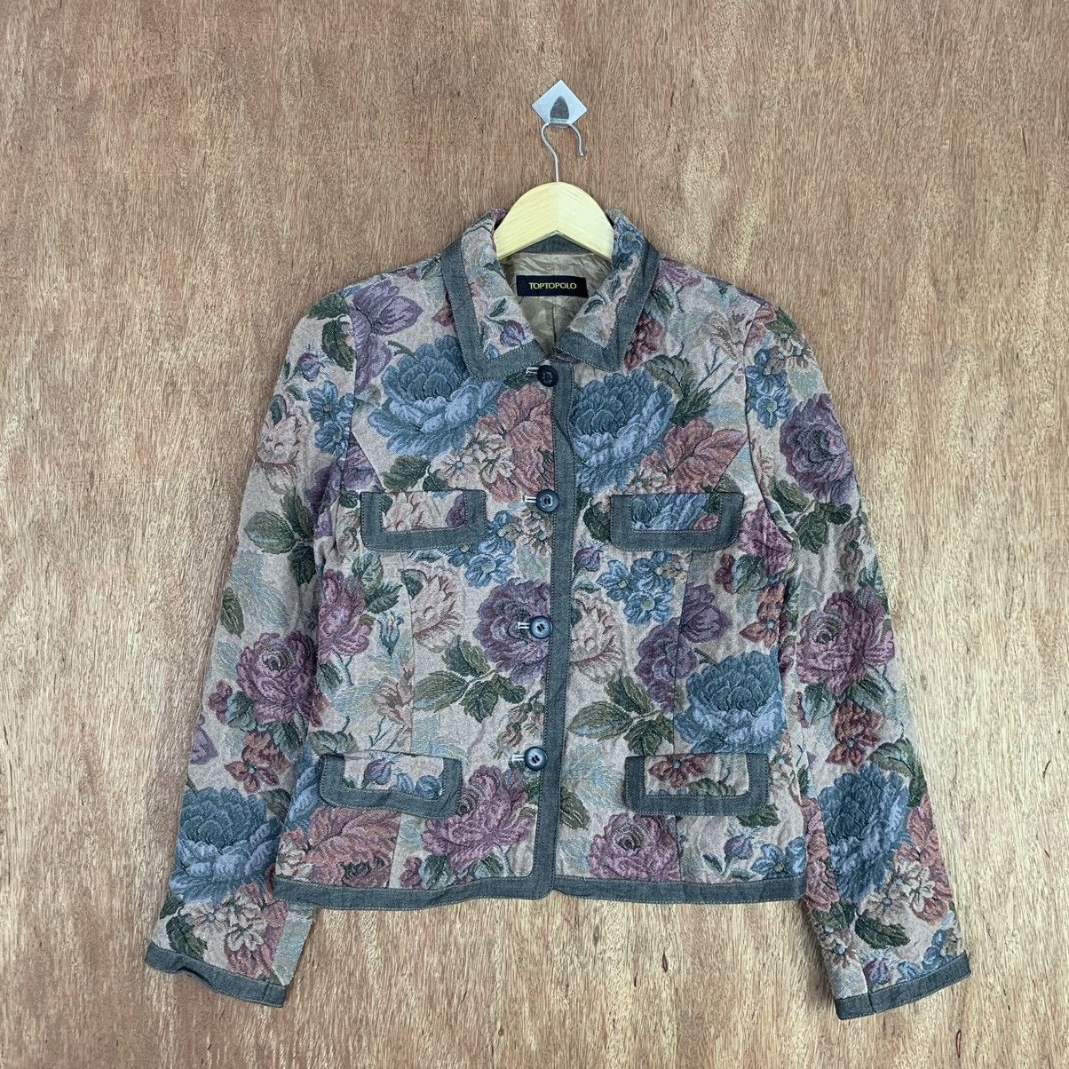 Japanese Brand × Vintage Toptopolo - Floral Vintage Jacket Size S / US 4 / IT 40 - 3 Thumbnail