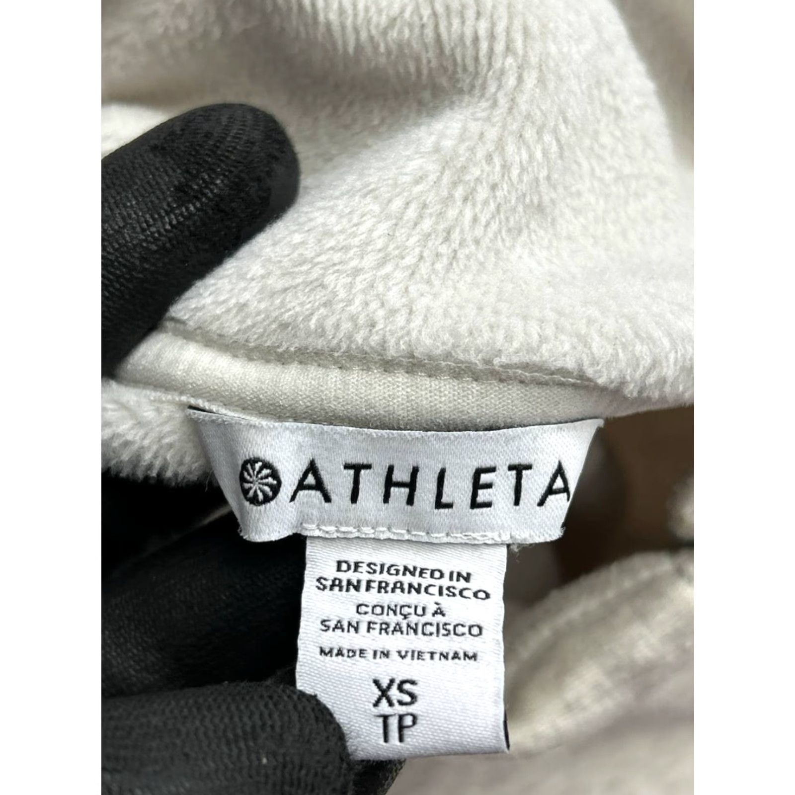 Athleta Athleta Karma Asym Sweatshirt Womens XS Gray Fleece Lined Relaxed Pullover Mock Neck Sweatshirt Casual Activewear Size XS / US 0-2 / IT 36-38 - 5 Thumbnail