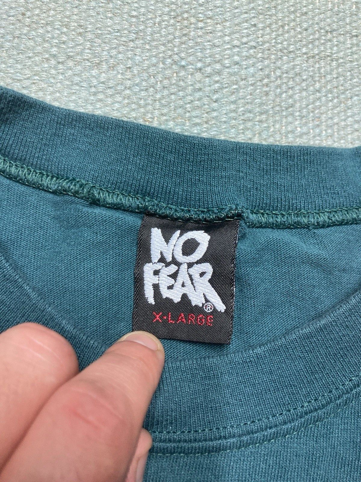 Vintage Vintage 90s t shirt No Fear double sided logo made in USA XL Size US XL / EU 56 / 4 - 7 Thumbnail