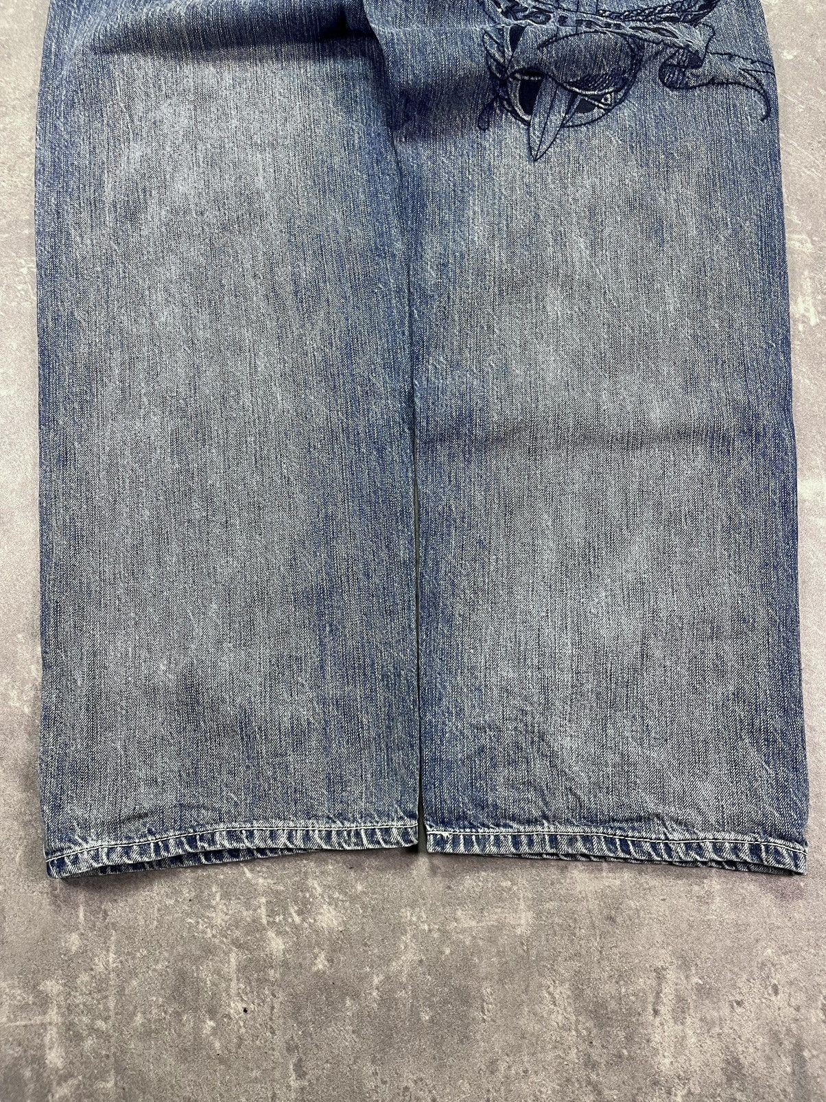 Ecko Unltd. Ecko Unlimited Embroidered Y2K Baggy Fit Denim Jeans 36 Rare Size US 36 / EU 52 - 12 Thumbnail