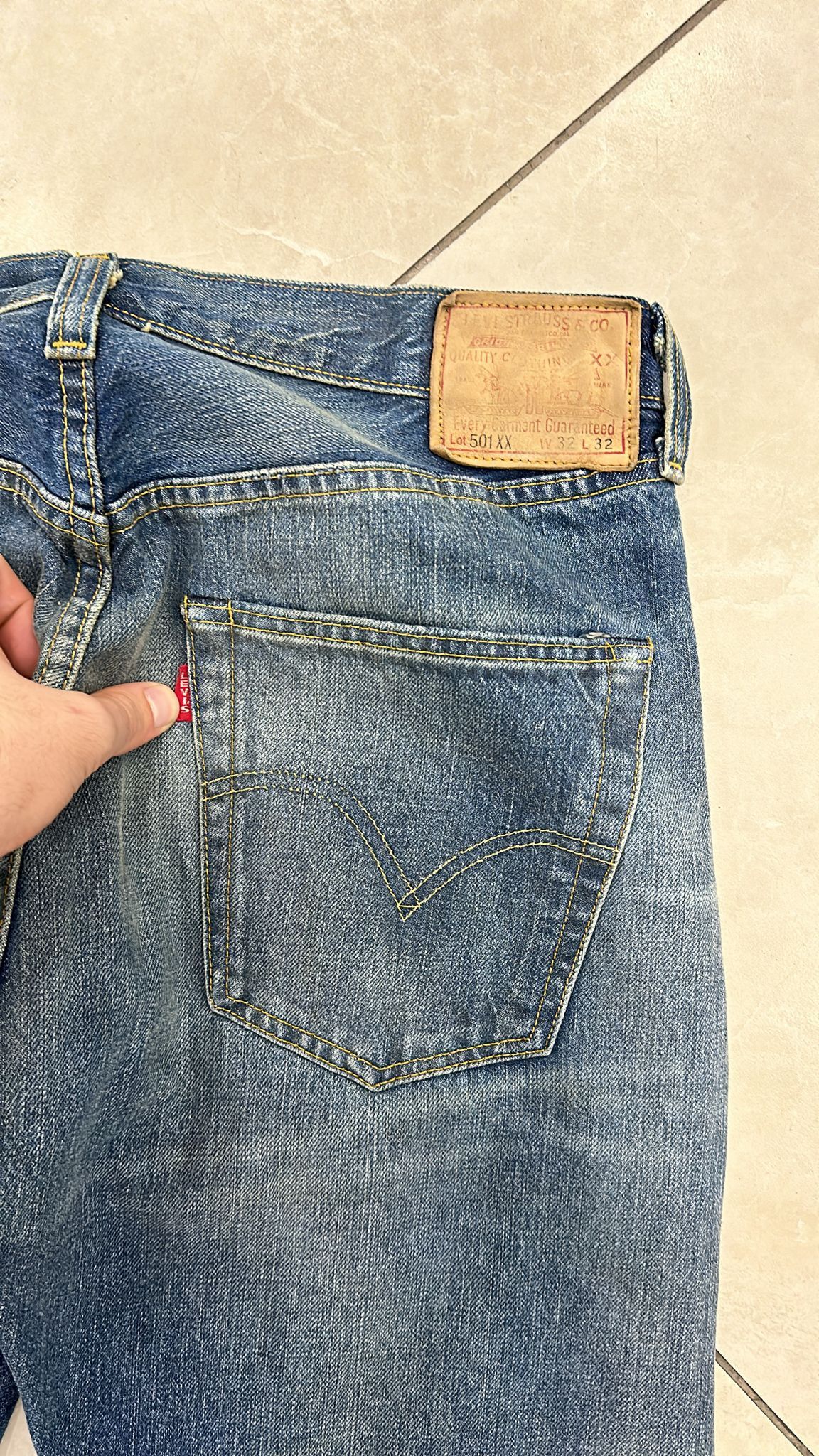 Levi's Vintage Clothing LVC Levi's Vintage Clothing 1947 501XX BigE Selvedge Jeans Size US 32 / EU 48 - 4 Thumbnail