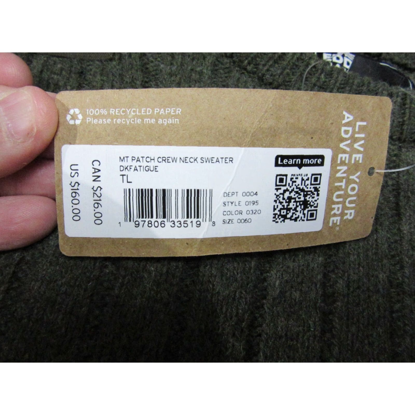 Eddie Bauer VINTAGE: No (but must avoid adding "N/A"); Omit. Sorry. Size US L / EU 52-54 / 3 - 4 Thumbnail