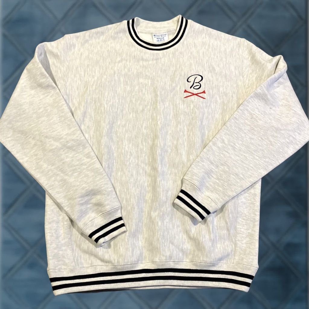 Champion Champion Reverse Weave - Barstool Golf - Crewneck Pullover Sweatshirt - M - Gray - Men - Sweatshirt Size US M / EU 48-50 / 2 - 1 Thumbnail