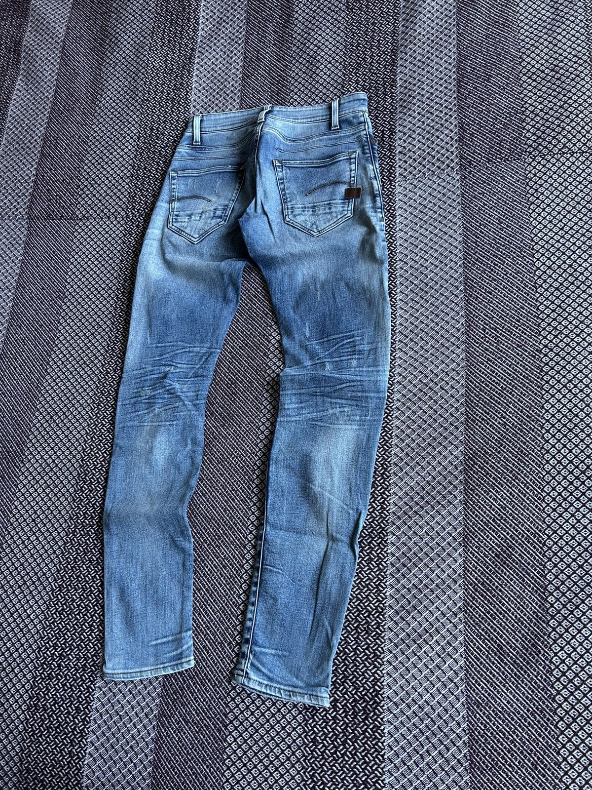 G-Star × Jean × Vintage G-star Raw D-STAQ 5-PKT Skinny Denim Jeans Size 28 x 32 Size US 28 / EU 44 - 2 Thumbnail