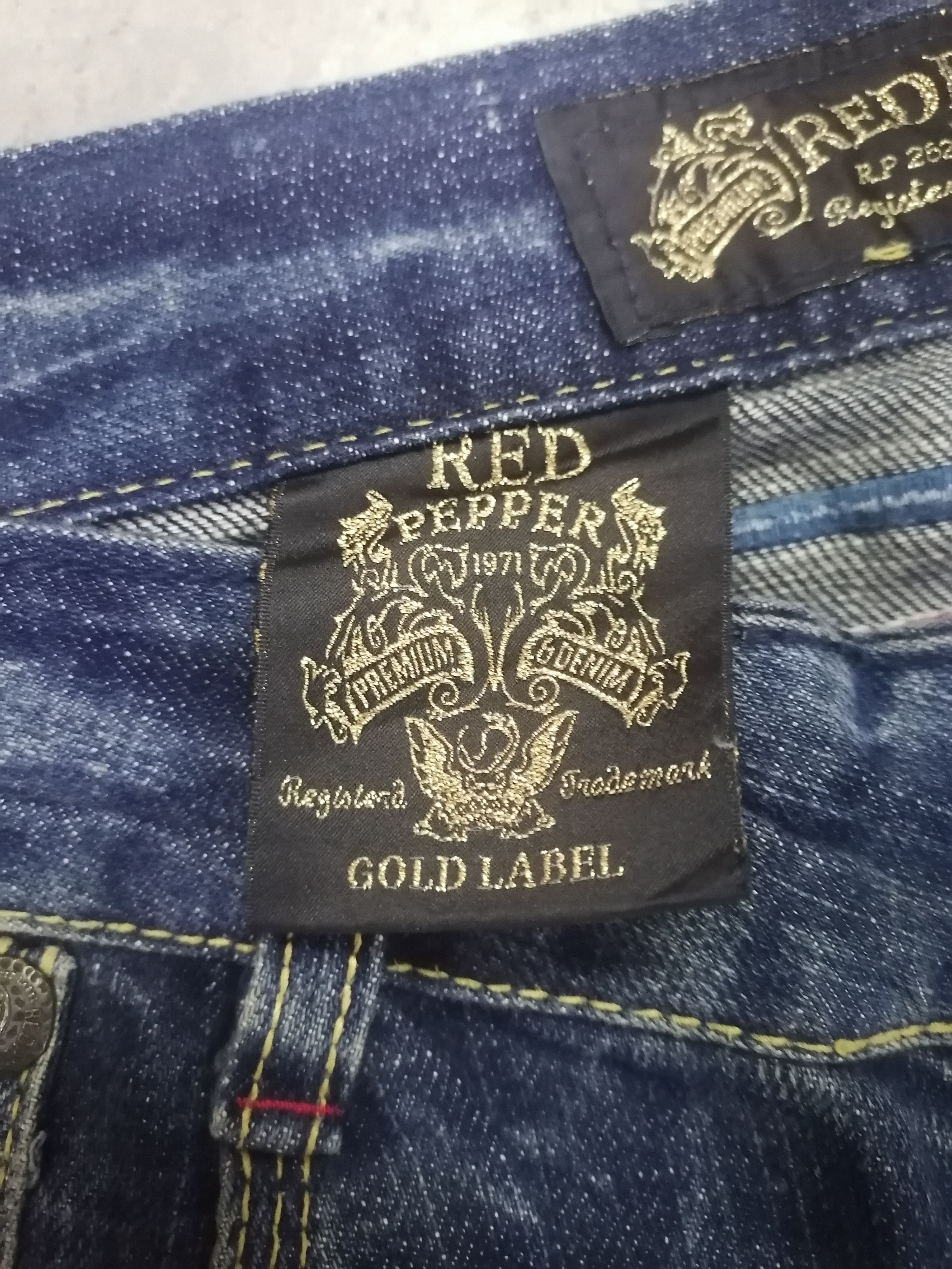 Red Pepper Gold Label Claw Mark Distressed Denim Pants