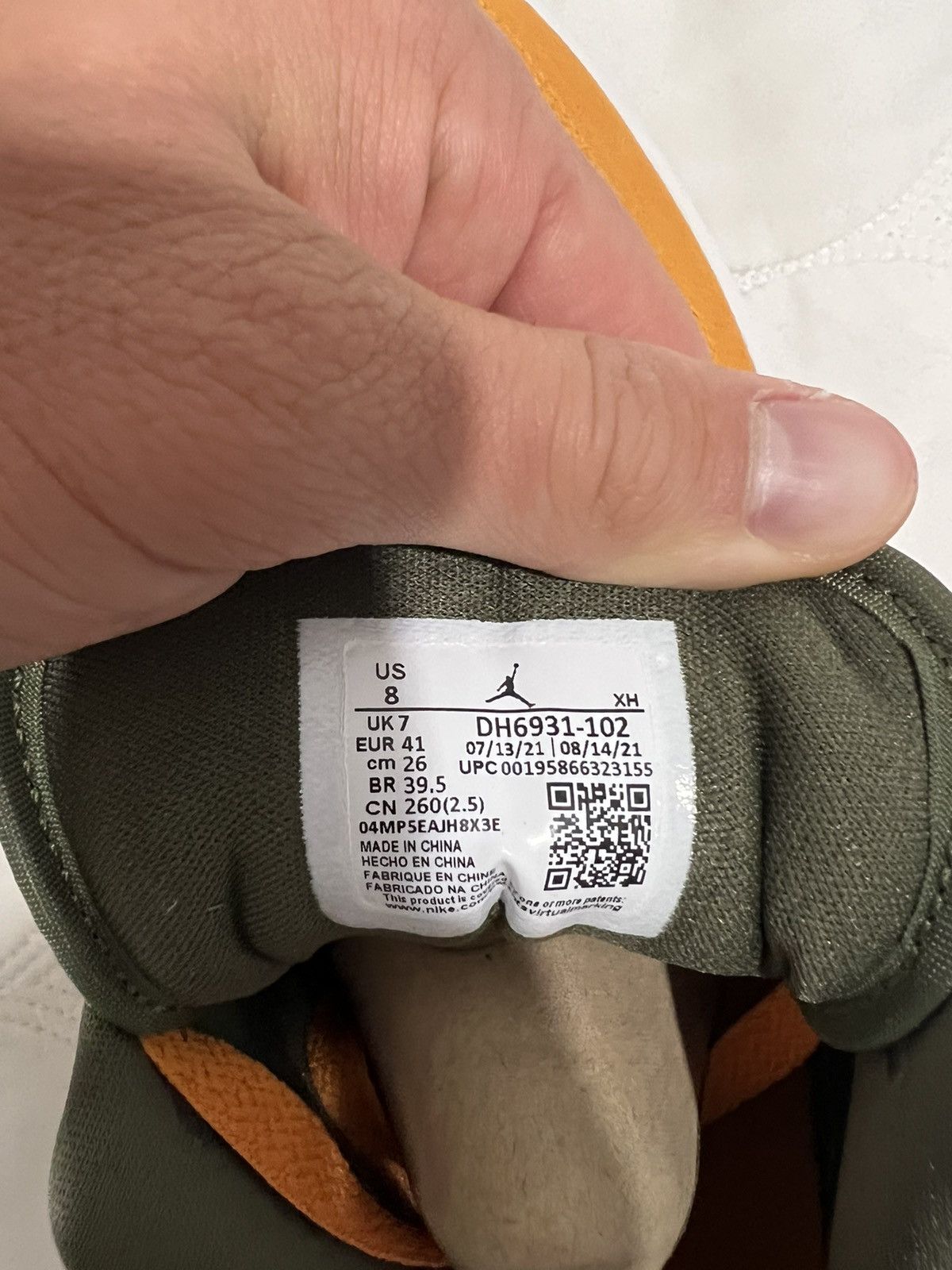 Jordan Brand Jordan 1 Low “Light Curry” Size US 8 / EU 41 - 7 Thumbnail