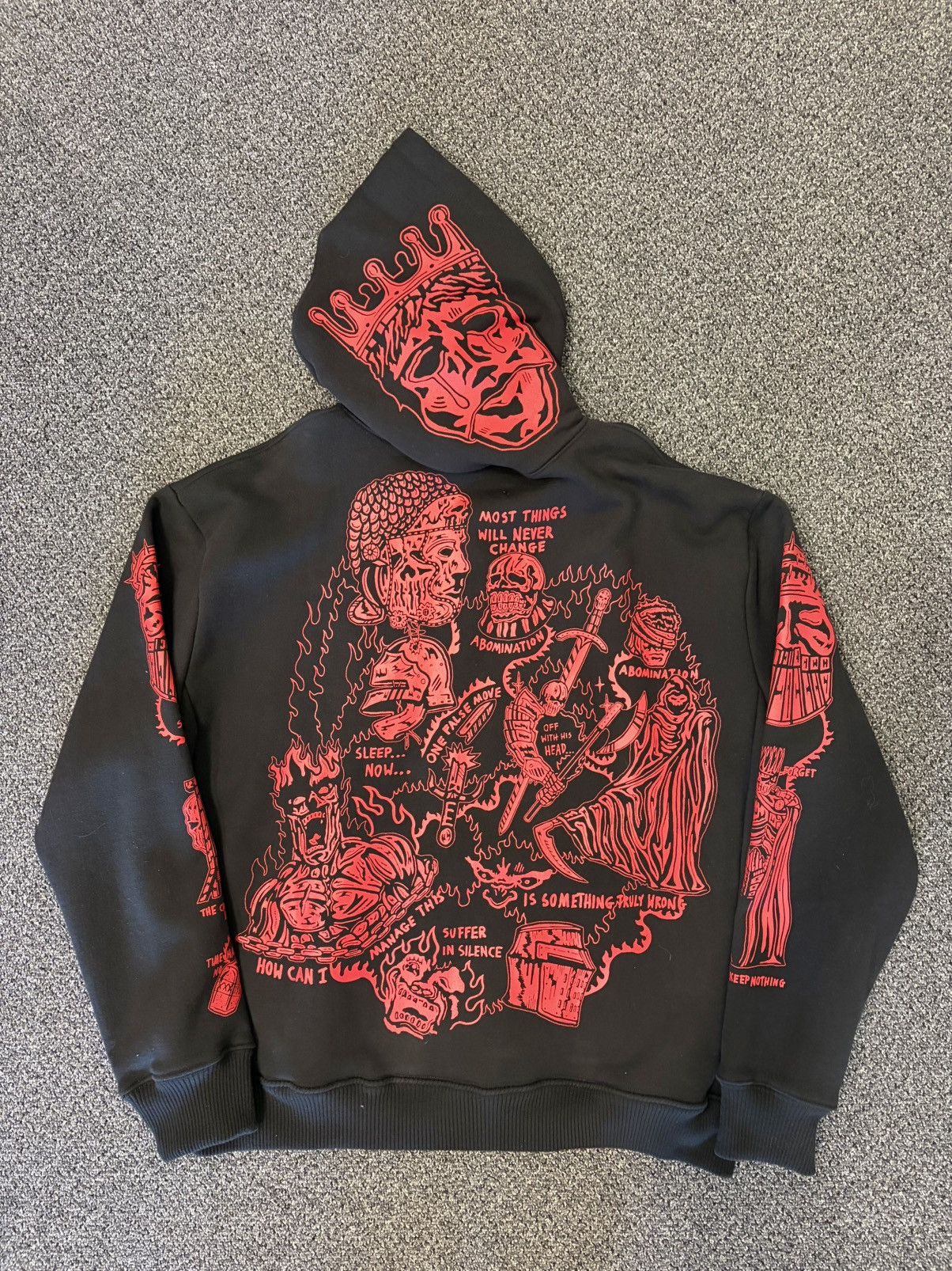 Warren Lotas Warren Lotas Sabata Hoodie Black/Red Size US L / EU 52-54 / 3 - 2 Thumbnail