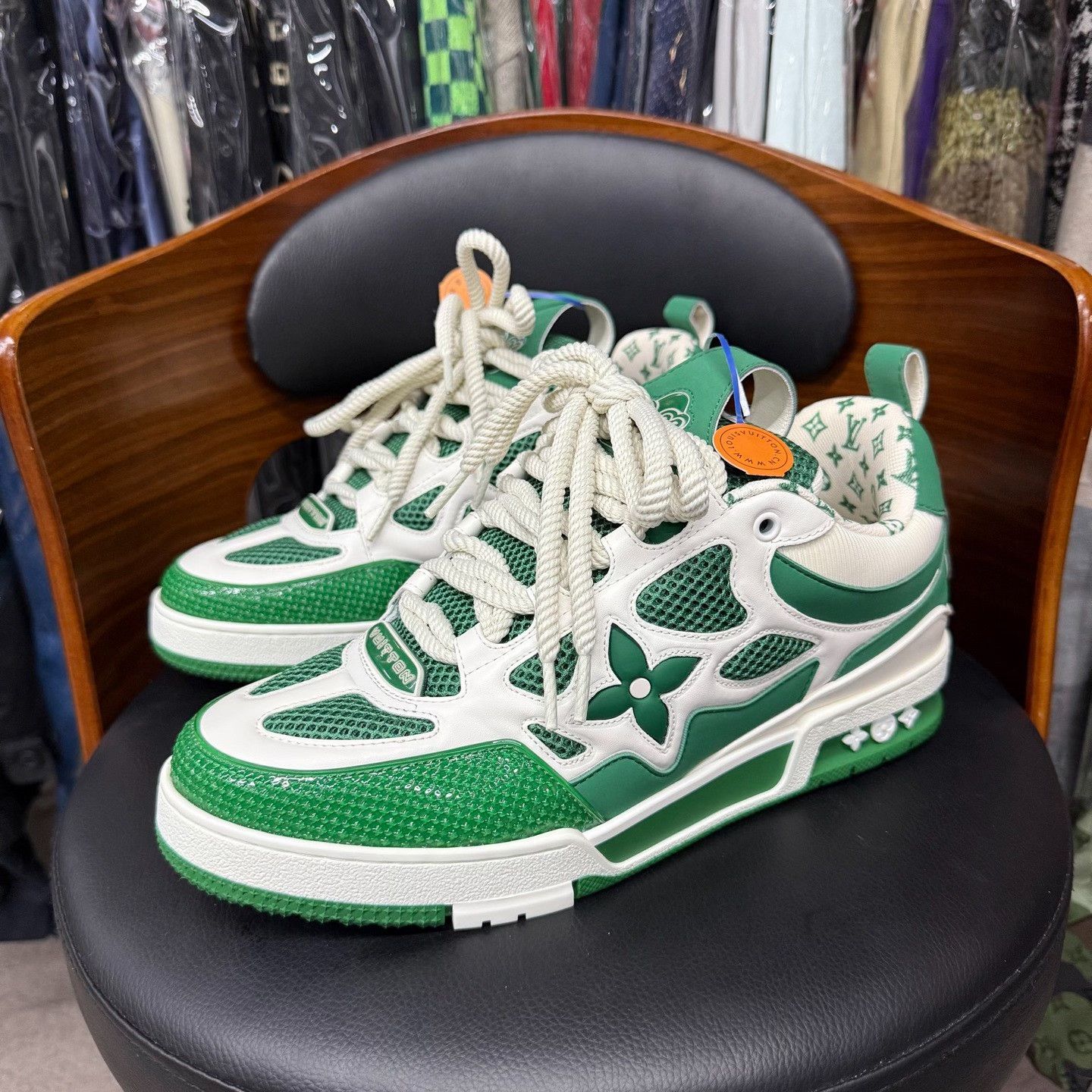 Louis Vuitton Louis Vuitton Skate Green Lowtop Sneakers 9.5 Men Size US 9.5 / EU 42-43 - 1 Thumbnail