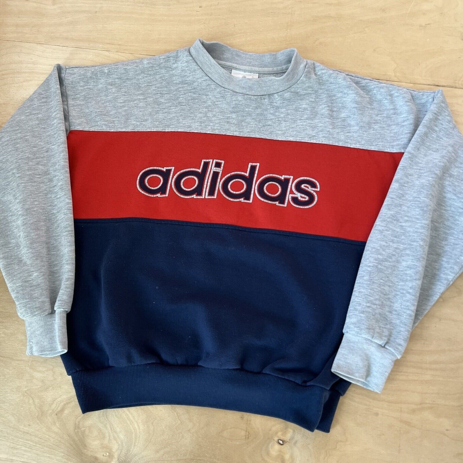 Adidas Vintage Vintage Adidas Sweatshirt Medium Multicolor 80s Sportswear Grailed