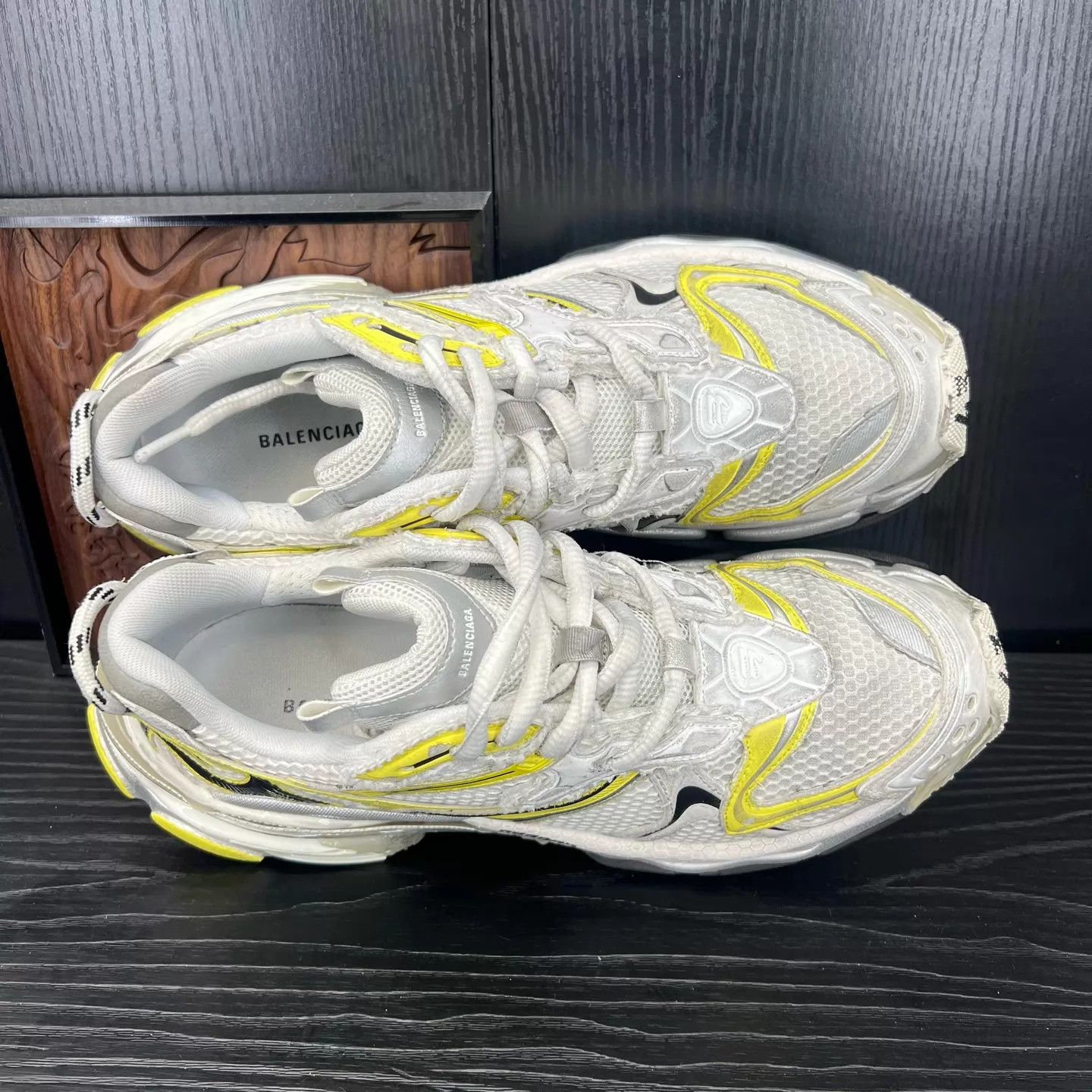 Balenciaga Balenciaga Runner Distressed Gray Yellow 43 Size US 10 / EU 43 - 7 Thumbnail