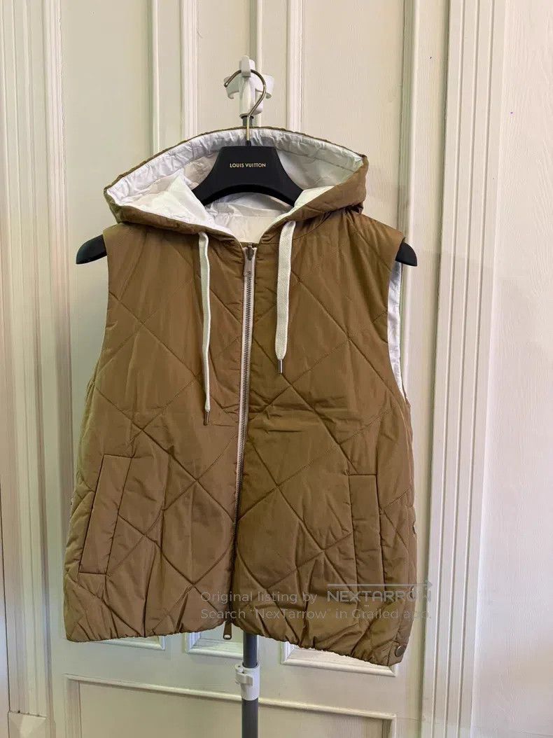 Brunello Cucinelli Brunello Cucinelli Women's double-sided wear cotton vest Size XS / US 0-2 / IT 36-38 - 1 Thumbnail