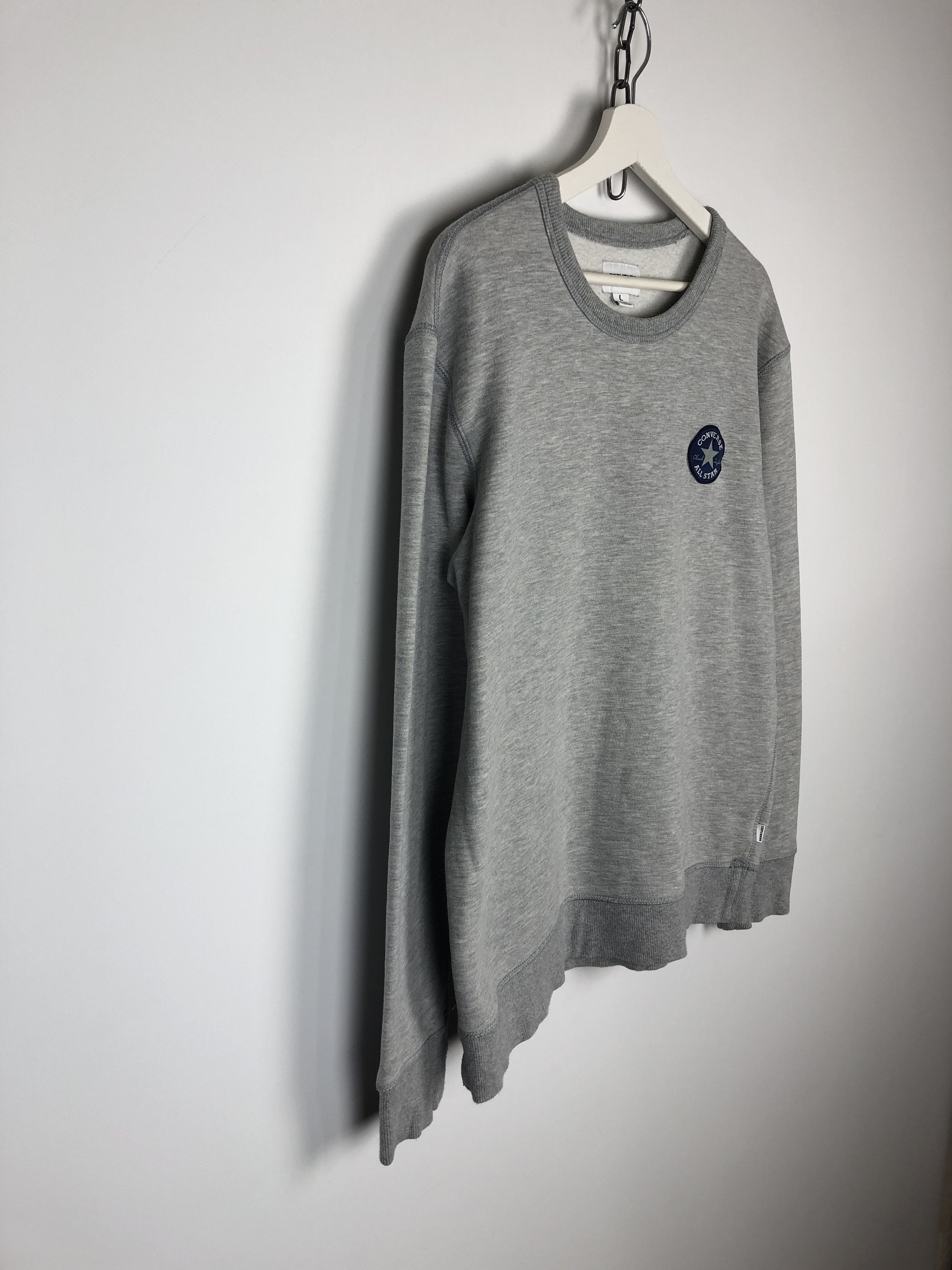 Converse Converse All Star Sweatshirt Crewneck Gray Pullover size L Size US L / EU 52-54 / 3 - 6 Thumbnail
