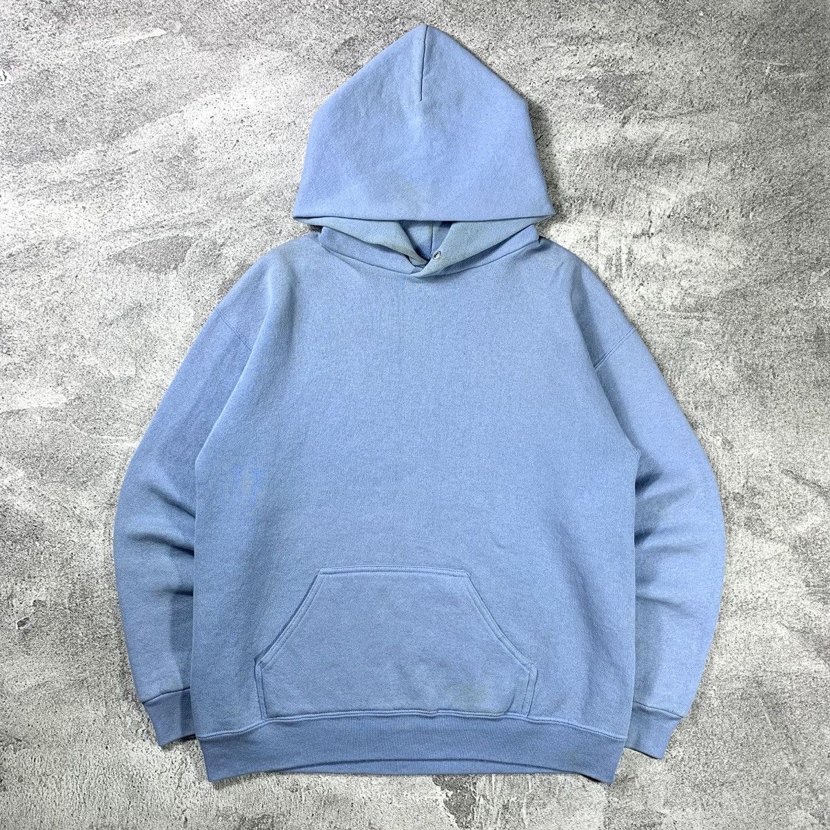 Russell Athletic × Vintage Vintage 90’s blank hoodie Tultex sky blue Size US L / EU 52-54 / 3 - 1 Thumbnail