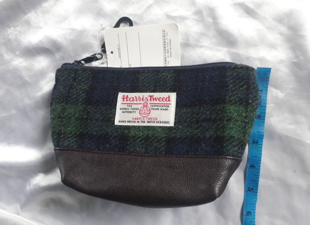 Harris Tweed Harris Tweed checkered coin wallet bag Size ONE SIZE - 5 Thumbnail