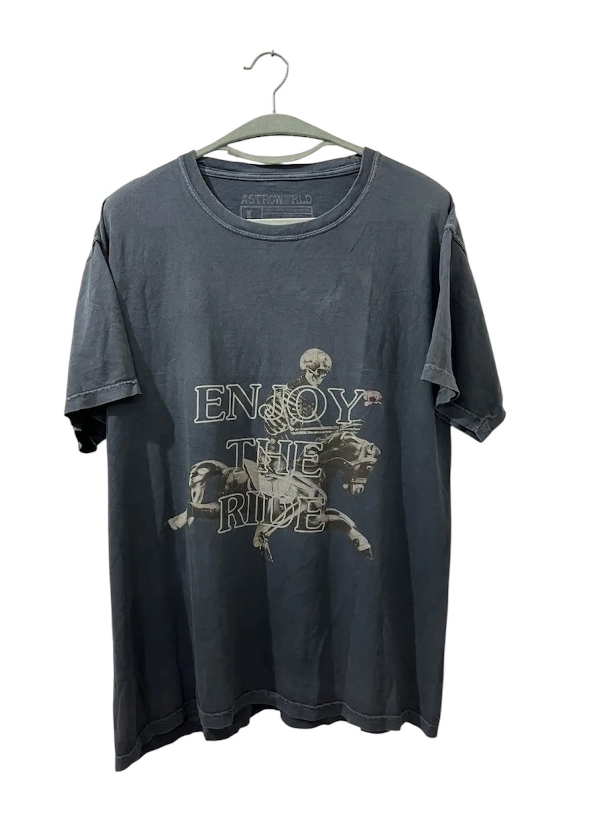 Rap Tees 💥Nicely Faded Black Astroworld Enjoy The Ride Large Rap Tee Size US L / EU 52-54 / 3 - 1 Thumbnail
