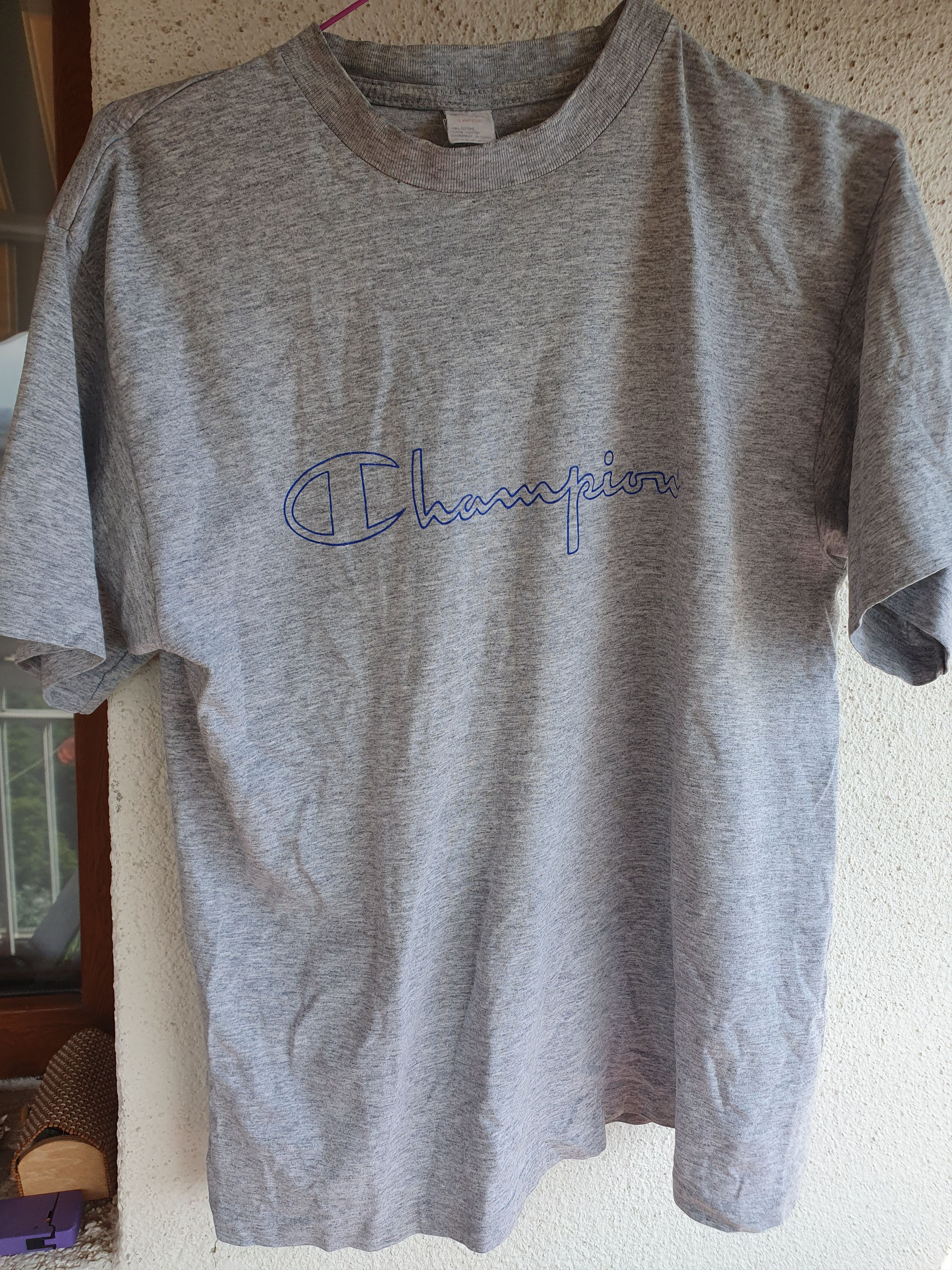 Champion Champion Made in Italy Vtg single stitch t-shirt sz L? Size US M / EU 48-50 / 2 - 2 Thumbnail