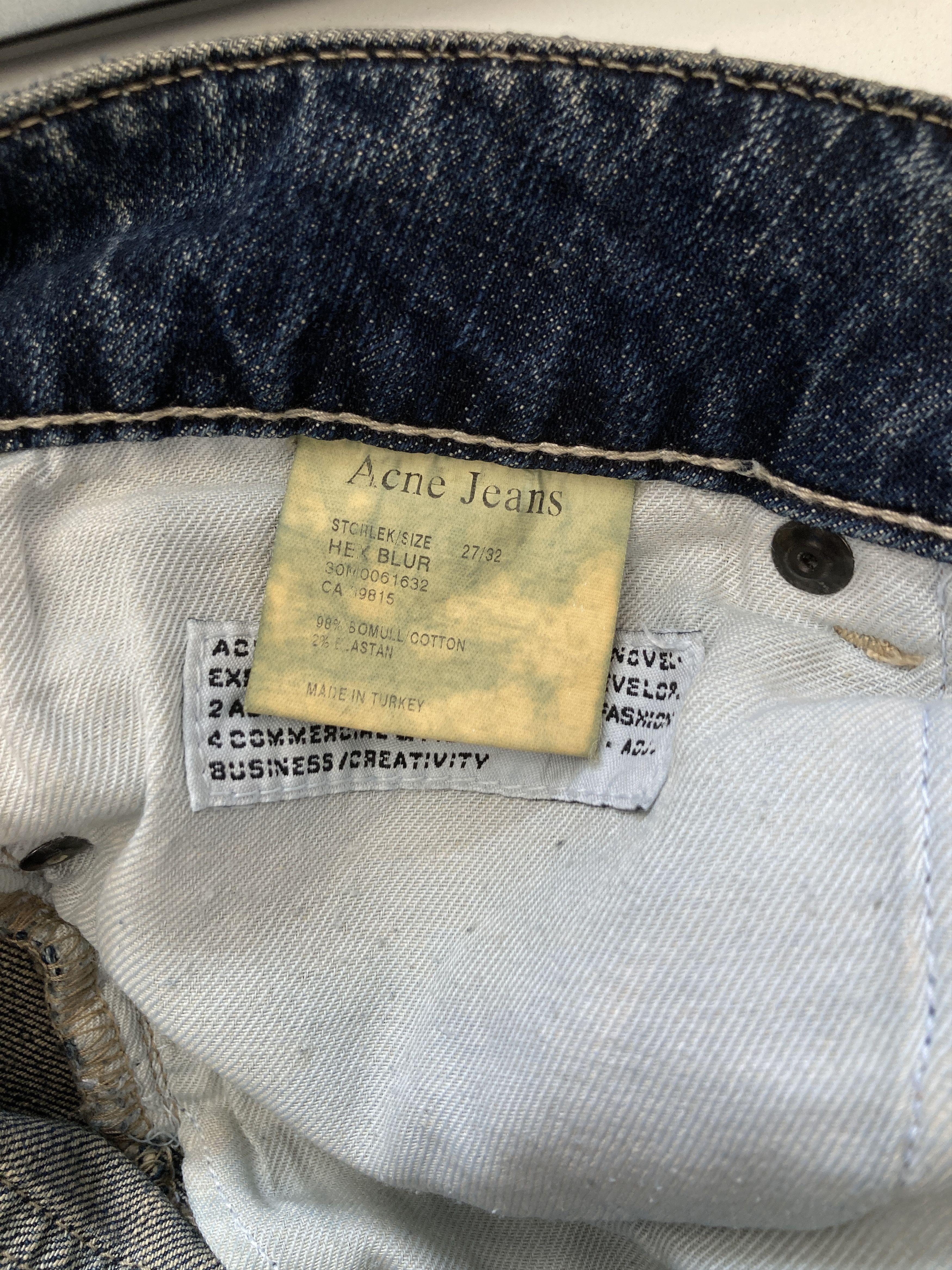 Acne Studios HEX Blur Archive Jeans Size 27" / US 4 / IT 40 - 7 Thumbnail