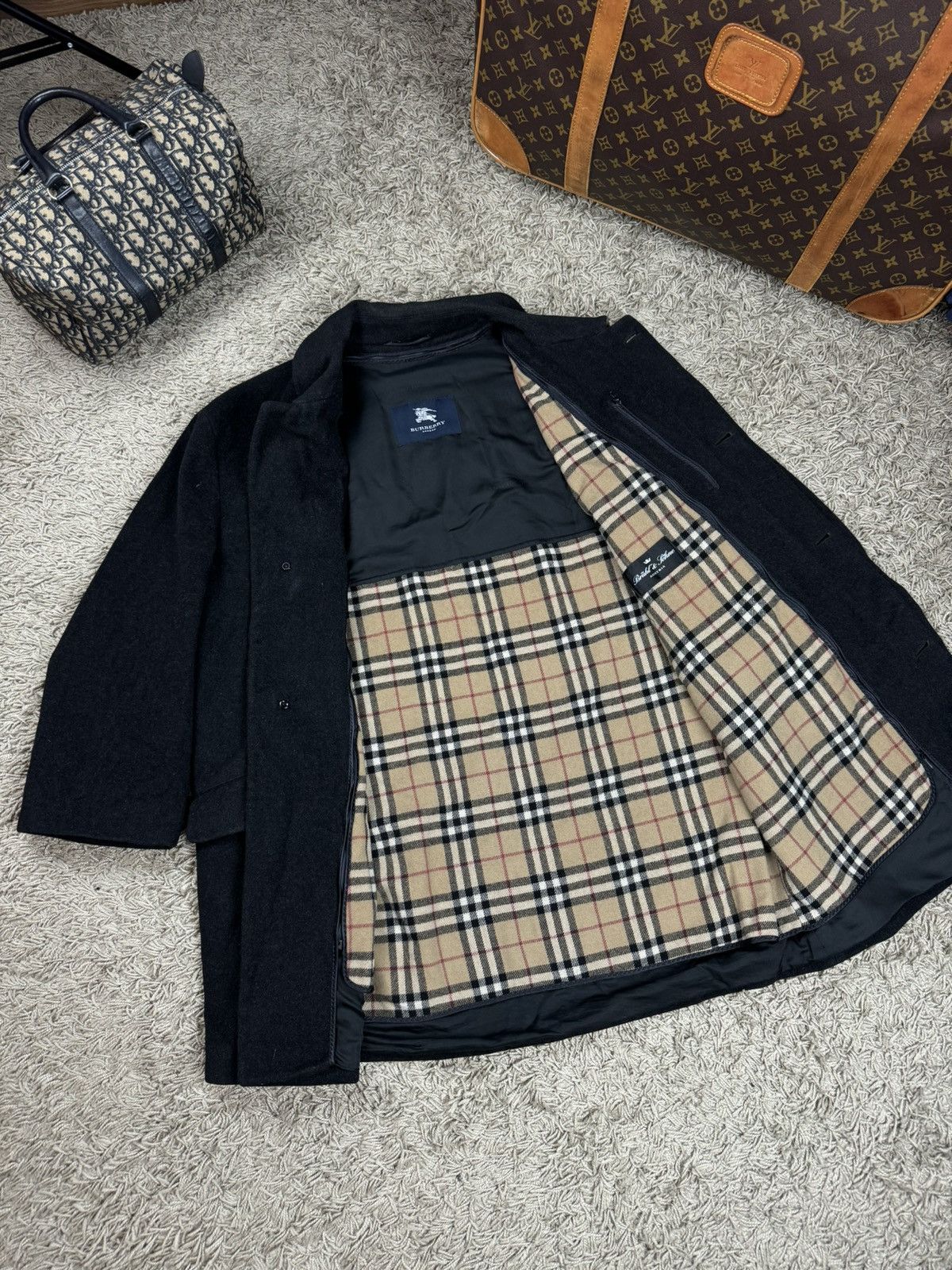Burberry Cashmere coat Burberry Nova Check original luxury item Size US L / EU 52-54 / 3 - 3 Thumbnail