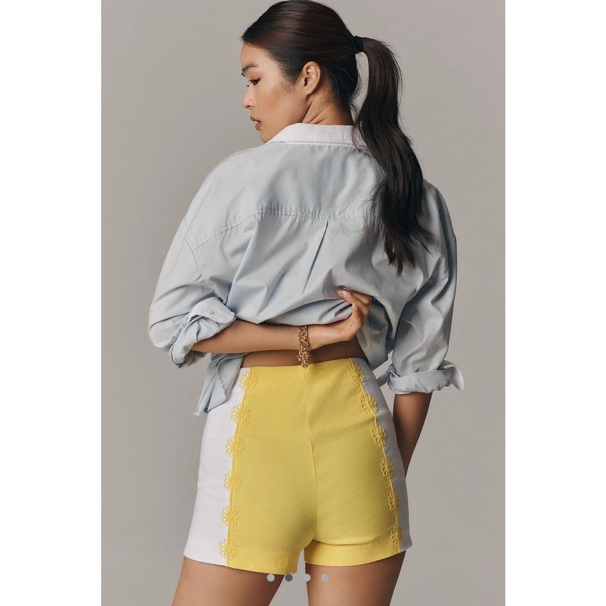 Anthropologie NWT Anthropologie Maeve Surf City Linen Blend Shorts Size 28" / US 6 / IT 42 - 3 Thumbnail