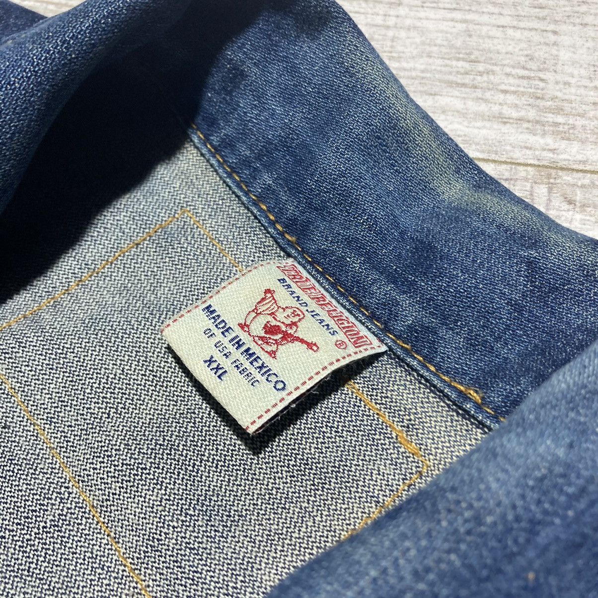 True Religion True Religion Jimmy Super Distressed Denim Jeans Jacket Size US XL / EU 56 / 4 - 12 Thumbnail