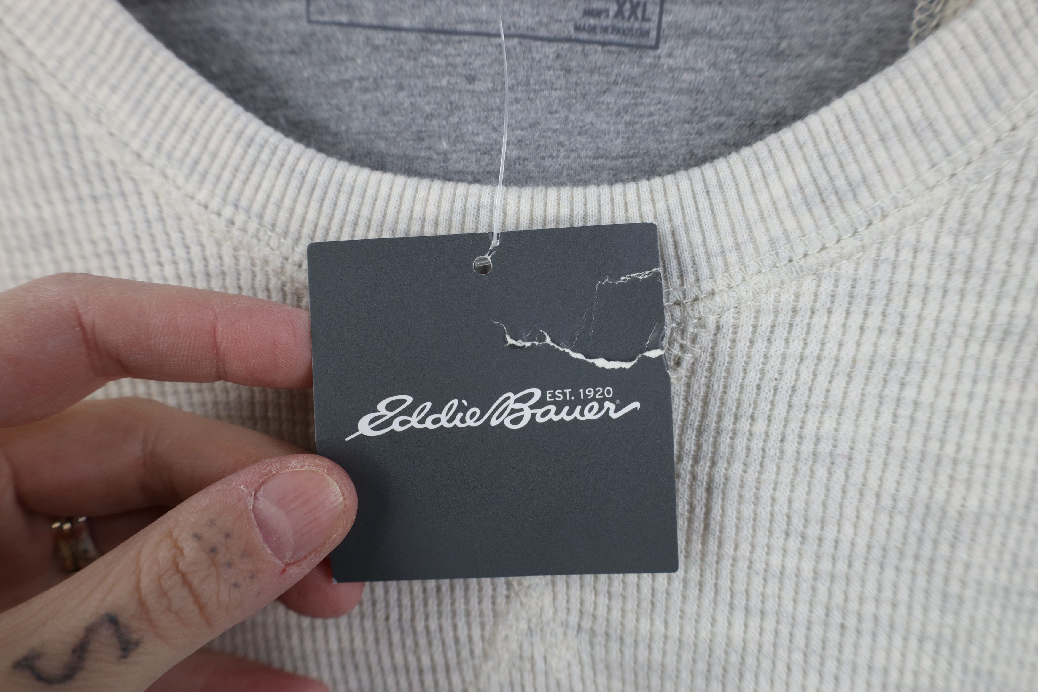Eddie Bauer Deadstock Vintage Y2K Eddie Bauer Knit Long Sleeve T-Shirt Size US XXL / EU 58 / 5 - 6 Thumbnail