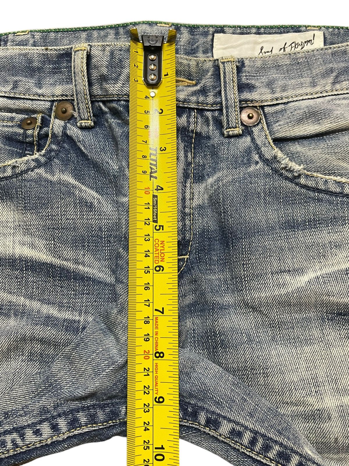 14th Addiction Vintage Japanese Brand Blue Faded Wash Distress Loose Jeans Size US 32 / EU 48 - 16 Thumbnail