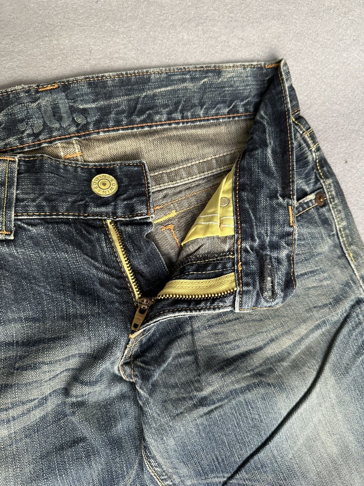 Japanese Brand FLARE Edwin 503 Low Rise Design Denim Size US 31 - 9 Thumbnail