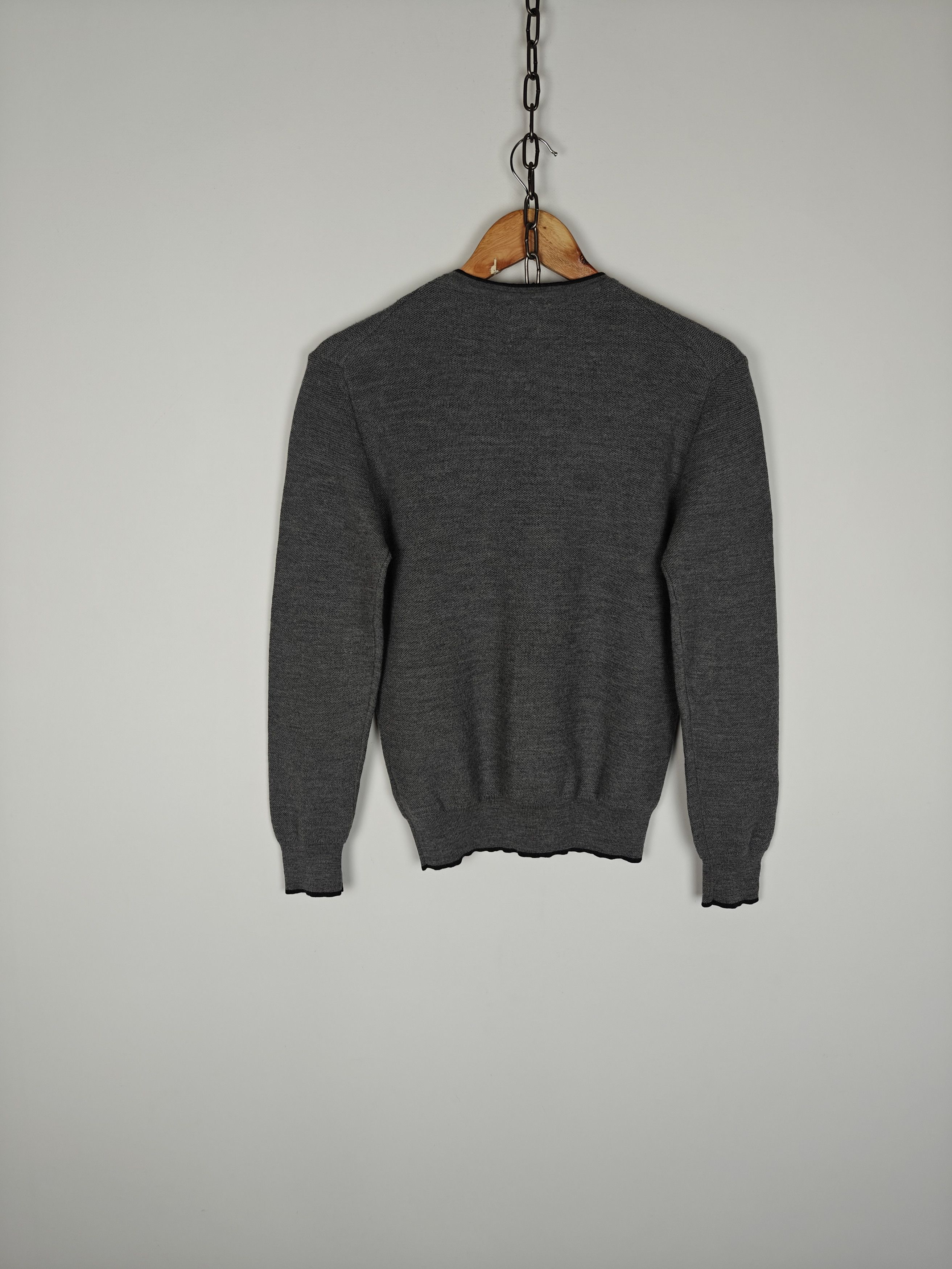 Boggi Boggi Milano Wool Sweater Crewneck Pullover Gray size M Size US M / EU 48-50 / 2 - 6 Thumbnail