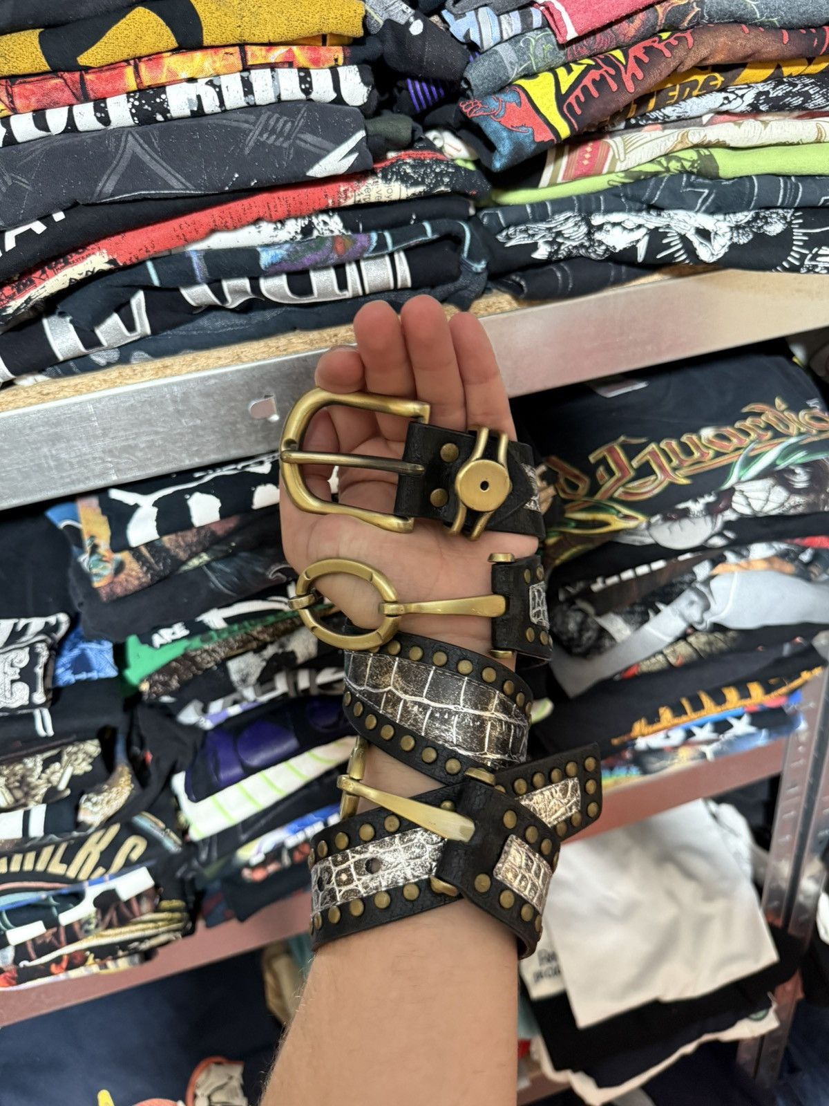 Vintage Vtg 90’s Japanese Metal Punk Rock Emo Goth Pirates Belt Y2K Size ONE SIZE - 1 Thumbnail