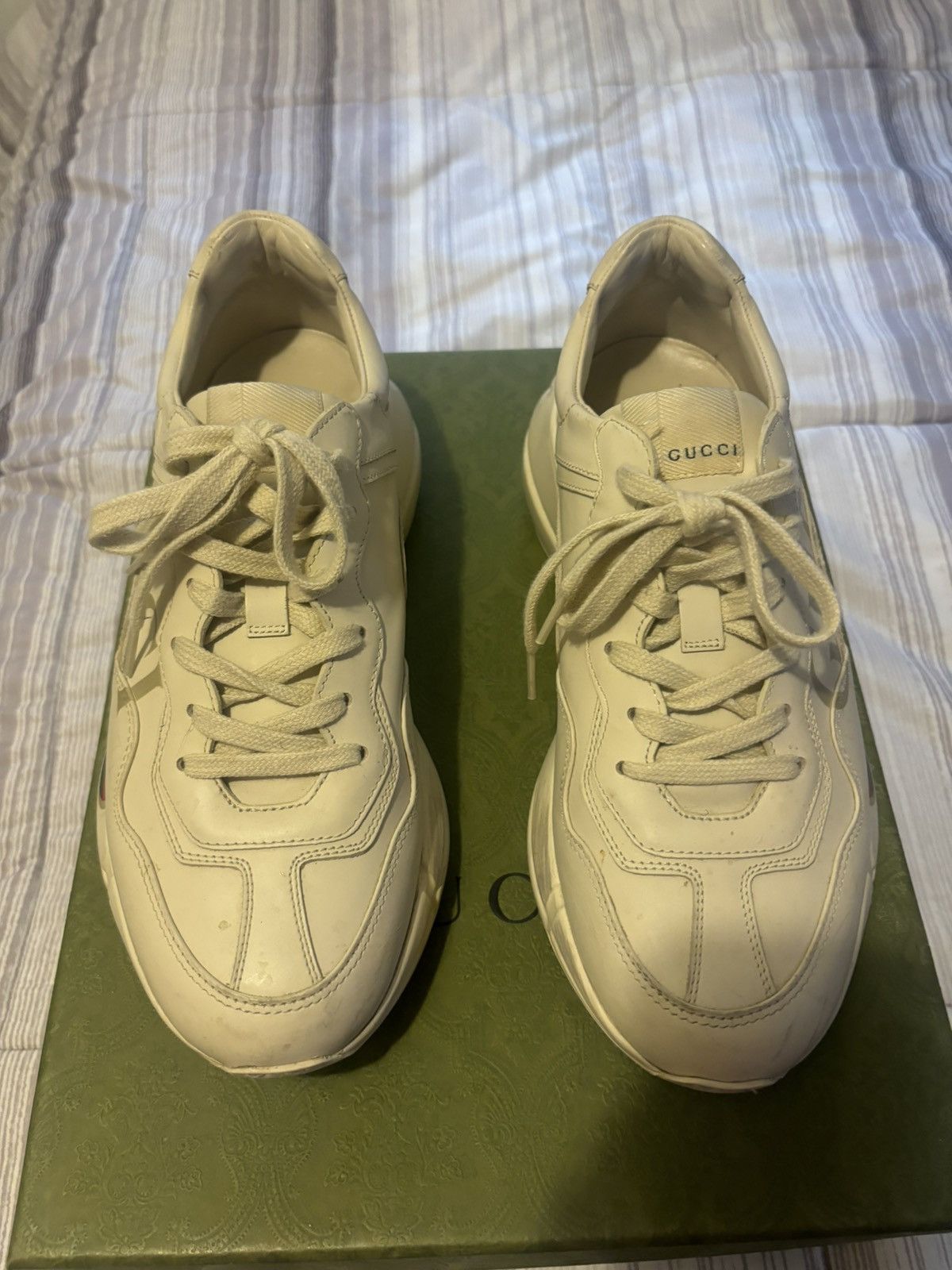 Gucci Gucci Rhyton sneaker with Gucci logo Size US 7 / EU 40 - 1 Thumbnail