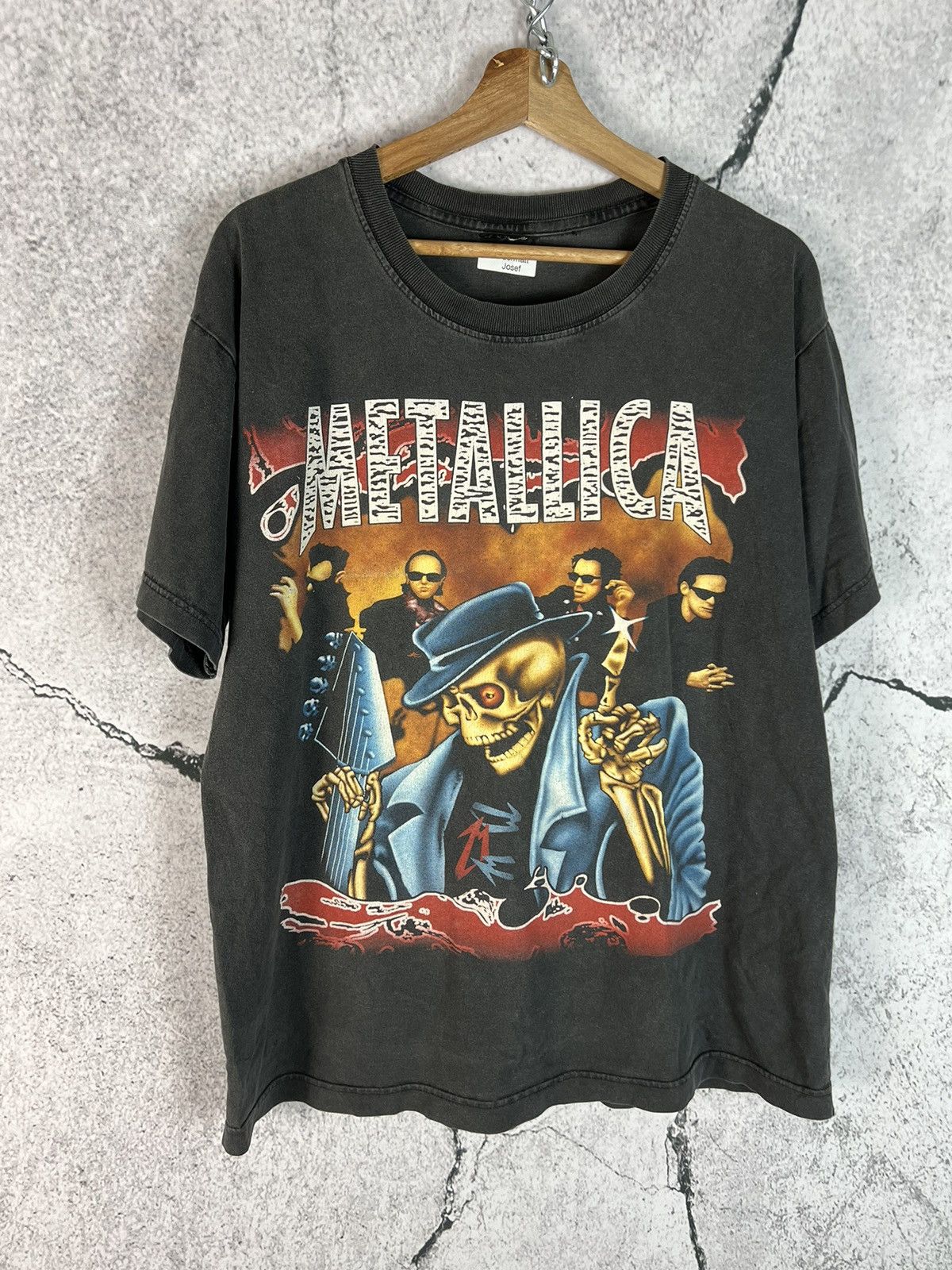 Very Rare Metallica Vintage T Shirt Tour skull knife 90s 00s Skulls XL ...