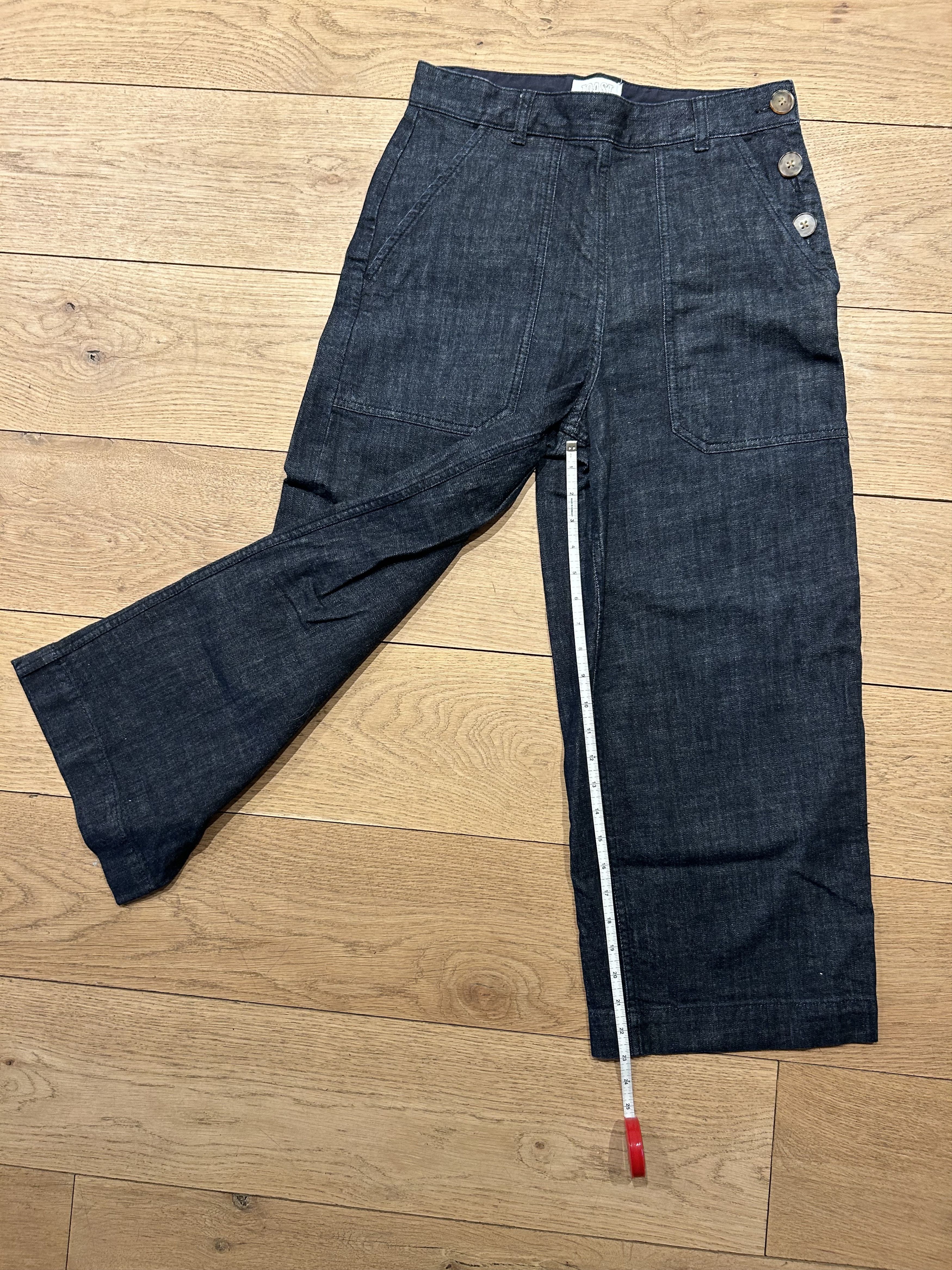 Other Annie Organic Denim Side Button Jeans Size 28" / US 6 / IT 42 - 2 Thumbnail