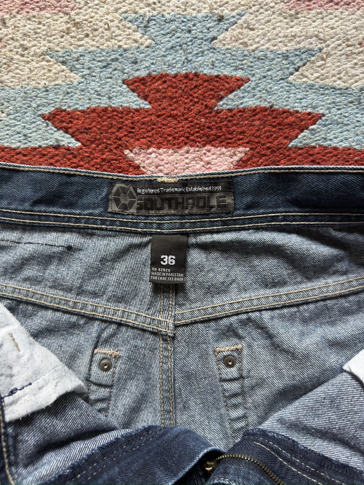 Southpole × Vintage Vintage Y2K Southpole Baggy Jeans Size US 35 - 3 Thumbnail